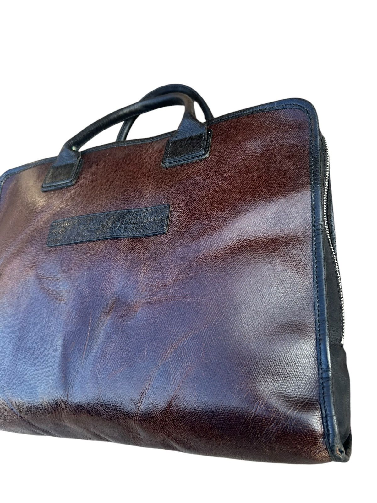 Felisi Vintage Felisi Italy Distressed Patina Leather Handle Bag Size ONE SIZE - 7 Thumbnail