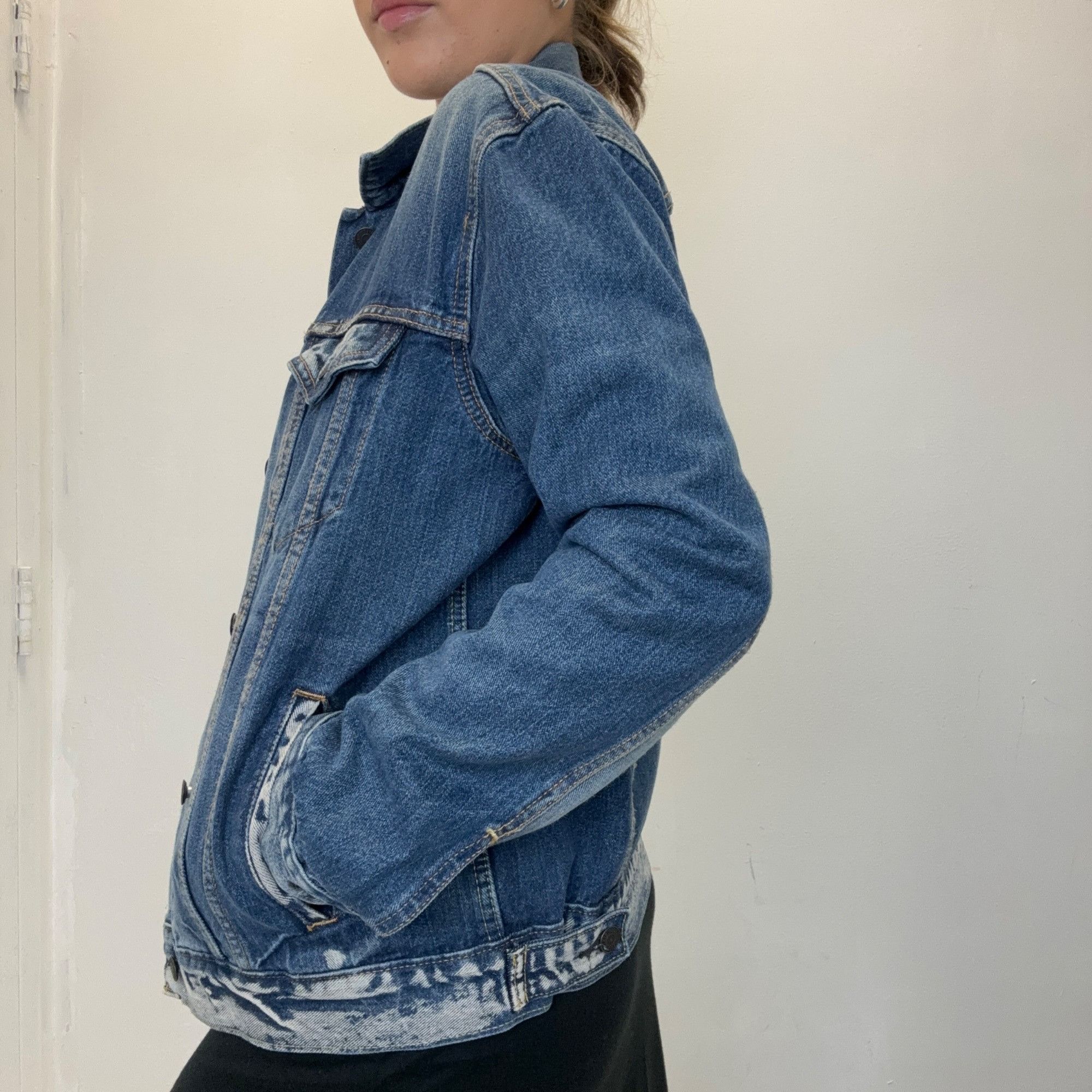 Levi's M - Levi’s Faded Dark Wash Denim Jacket Size US M / EU 48-50 / 2 - 4 Thumbnail