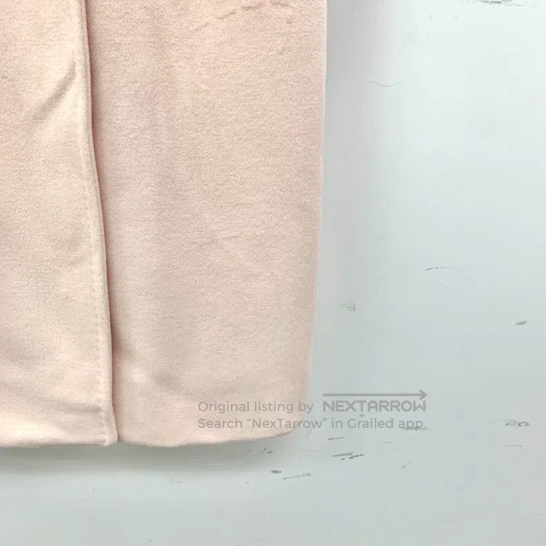 Max Mara Max Mara Pink Sheep Wool Collar Double Breasted Belted Coa Size XXS / US 00 / IT 34 - 5 Thumbnail