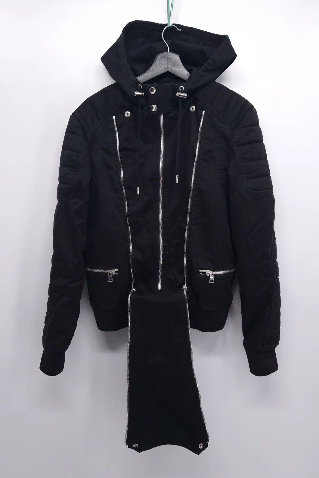 Balmain Balmain Hooded Biker Jacket Made in Japan Size US L / EU 52-54 / 3 - 2 Thumbnail
