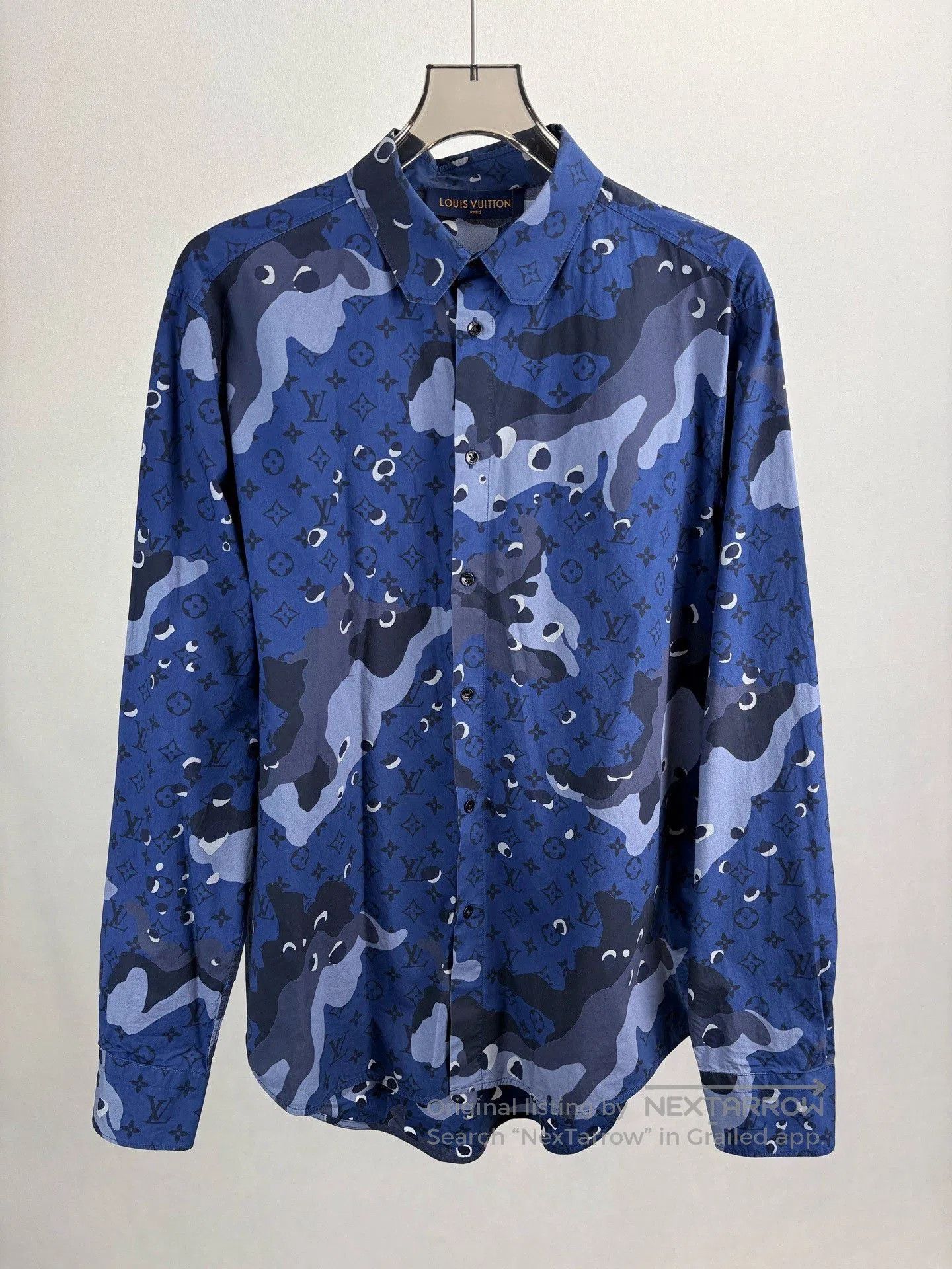 Louis Vuitton Louis Vuitton Blue Camo Monogram Long. Size US XXL / EU 58 / 5 - 1 Thumbnail