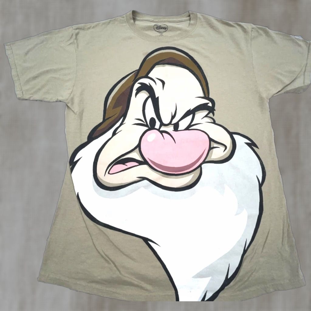 Disney Disney Shirt Men Large Brown Tan Grumpy Tee All Over Print Walt World Vintage No Size US L / EU 52-54 / 3 - 1 Thumbnail