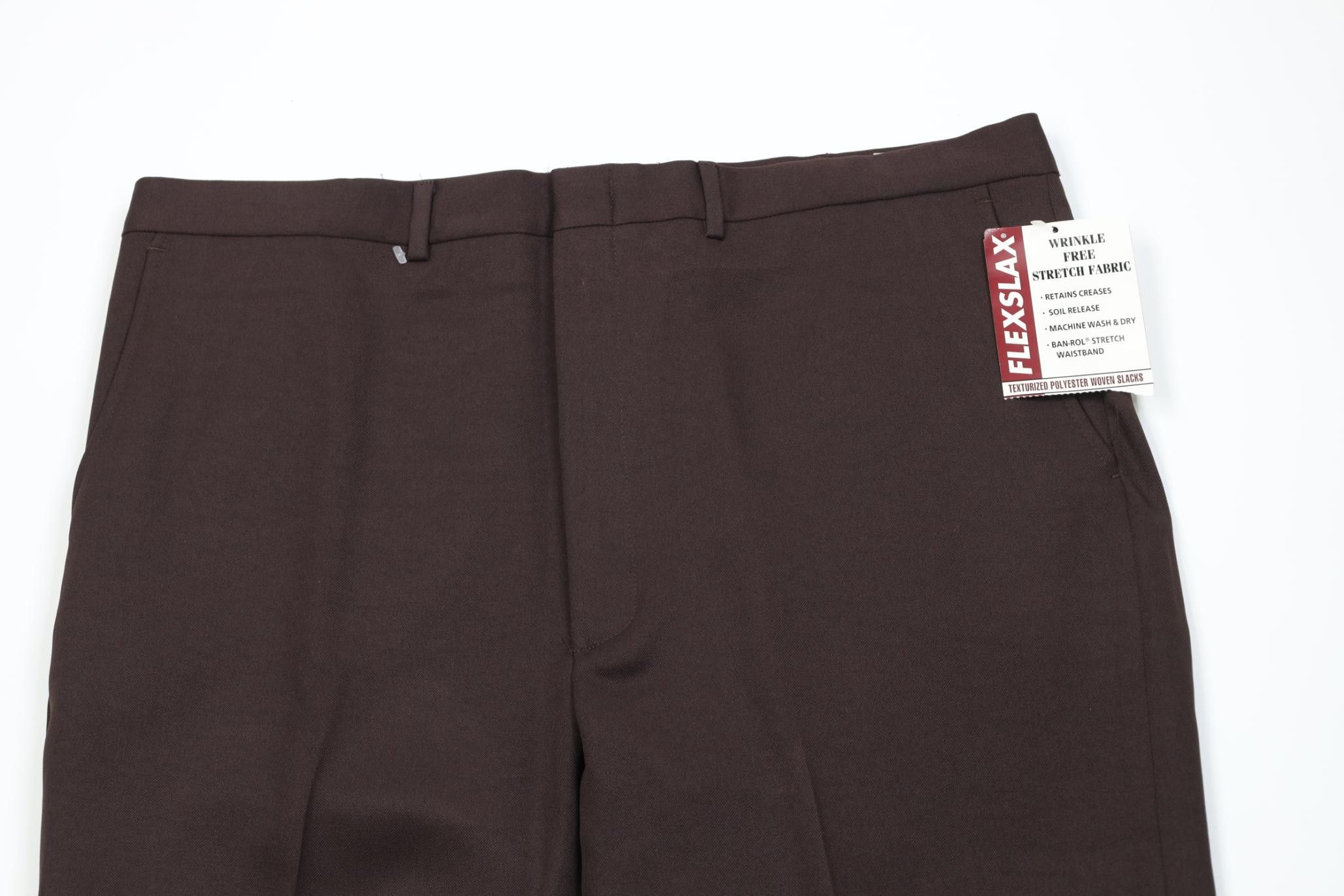 Vintage Deadstock Vintage 70s Streetwear Wide Leg Chino Pants Brown Size US 40 / EU 56 - 2 Thumbnail