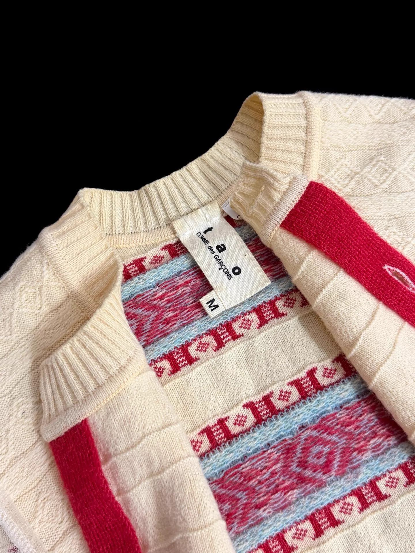 Comme des Garcons CDG Tao 2009AW Ethnic Print Tulle Paneled Top M Size M / US 6-8 / IT 42-44 - 7 Thumbnail