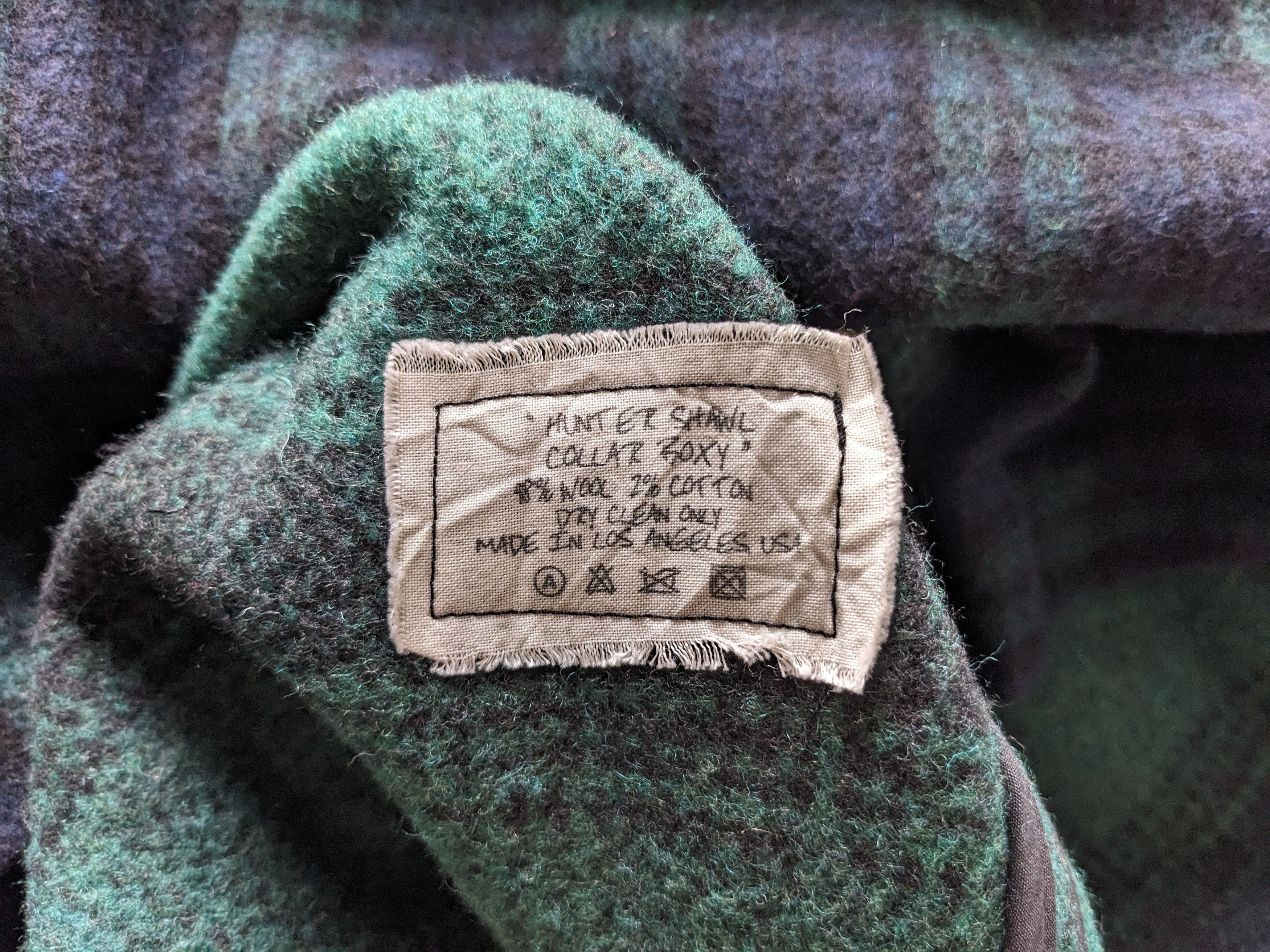Greg Lauren Greg Lauren Hunter Shawl Collar Jacket - Green & Blue Plaid Size US L / EU 52-54 / 3 - 15 Thumbnail