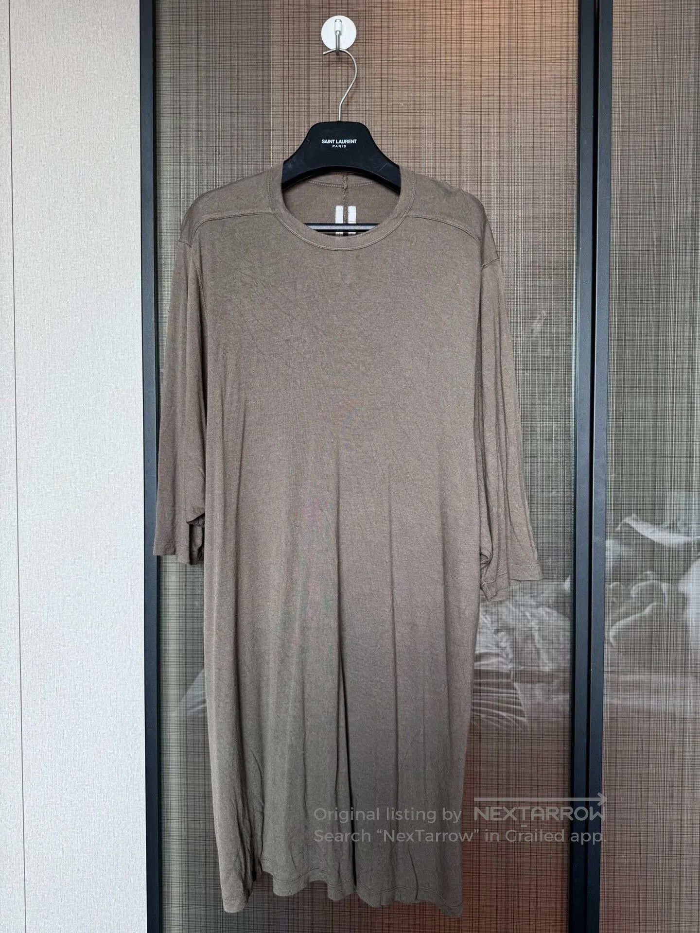 Rick Owens Rick Owens Men's Long Crewneck S/S T. Size US XS / EU 42 / 0 - 1 Thumbnail