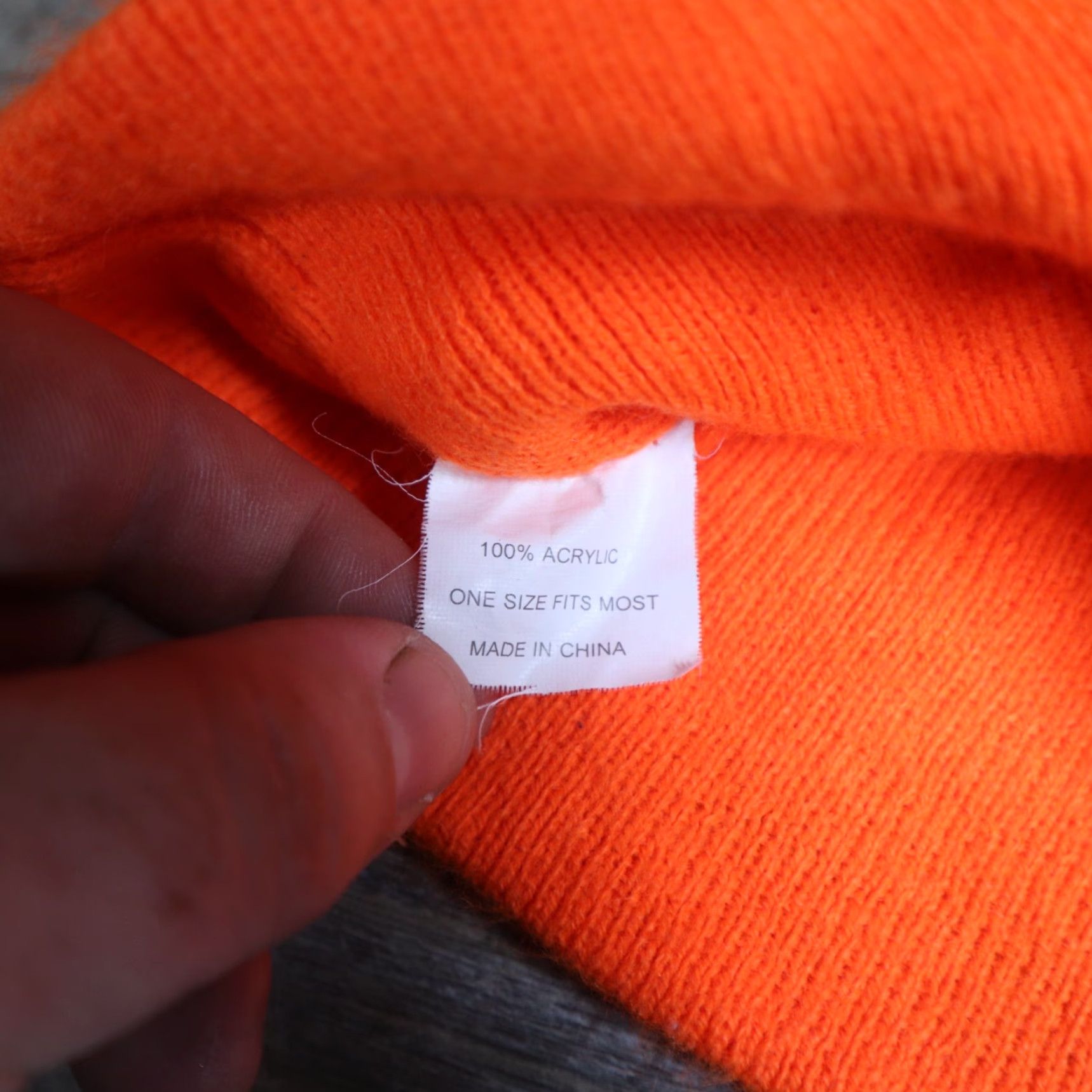 Realtree Vintage Team Realtree Unisex Hunting Beanie Acrylic Orange Knitted Hat 2010s Size ONE SIZE - 3 Thumbnail