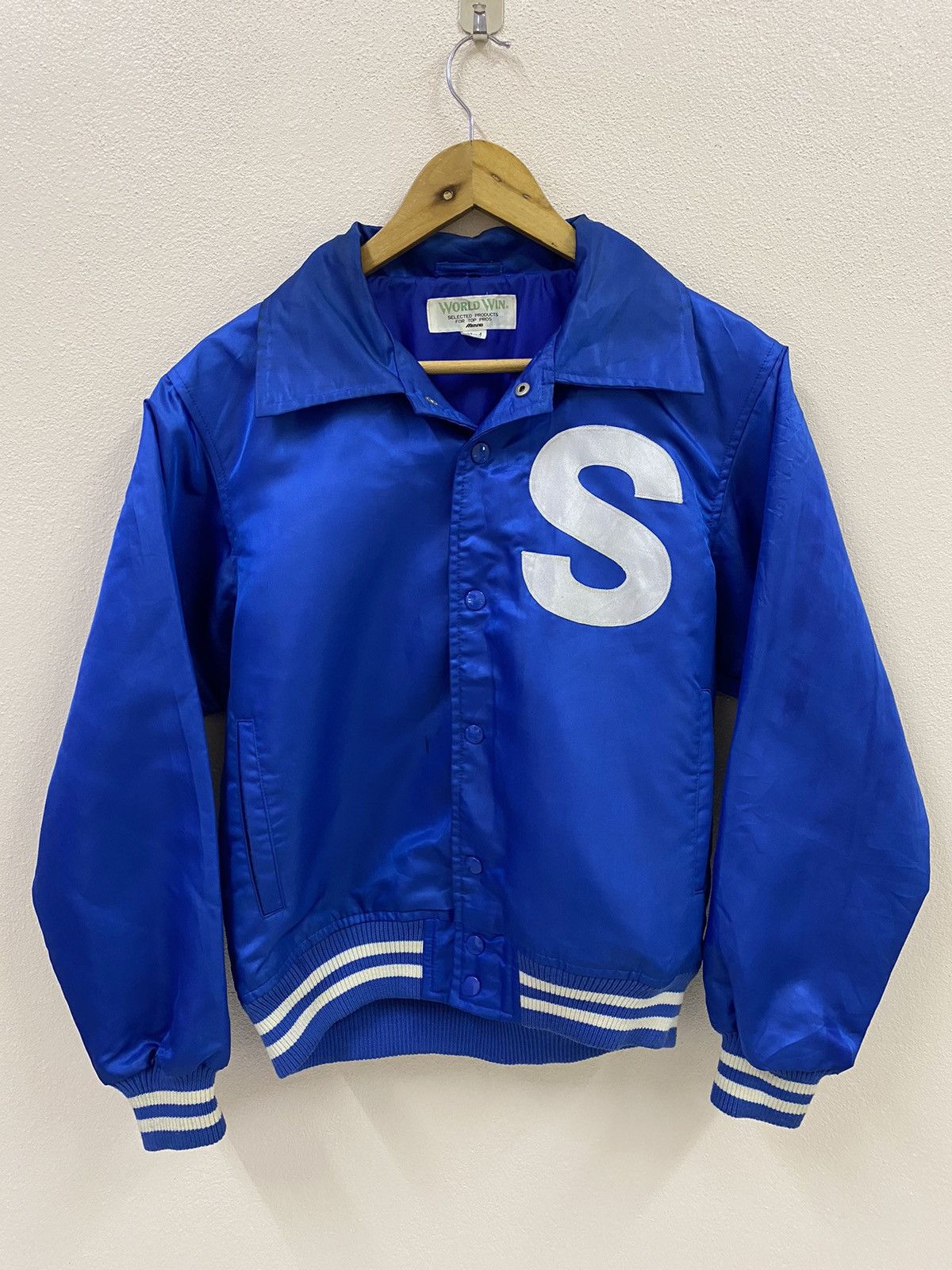 Mizuno × Vintage Vtg Mizuno Bomber Jacket Size US M / EU 48-50 / 2 - 2 Thumbnail