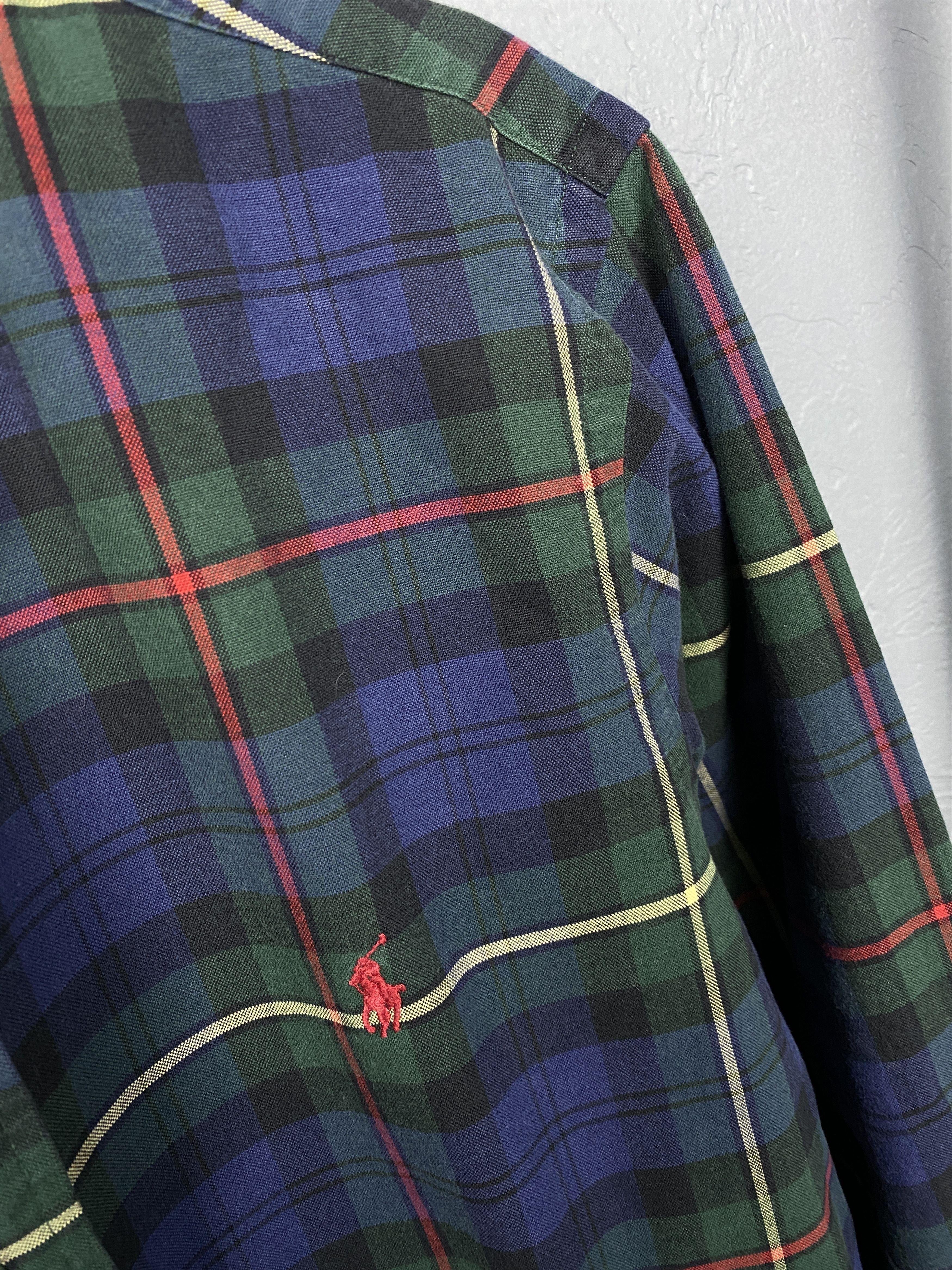 Polo Ralph Lauren × Ralph Lauren Polo Ralph Lauren Vintage Mens Plaid Long Sleeve Shirt Size US M / EU 48-50 / 2 - 3 Thumbnail