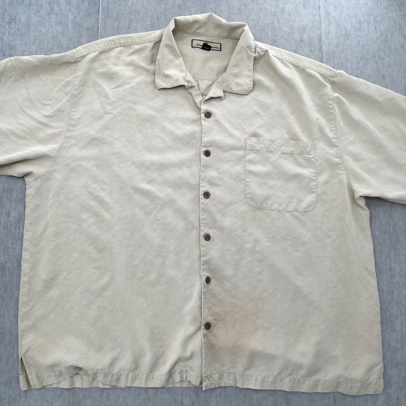 Tommy Bahama Tommy Bahama Shirt Adult 2XL Cream Silk Martini Lounge Embroidered Camp Mermaid Size US XXL / EU 58 / 5 - 2 Thumbnail