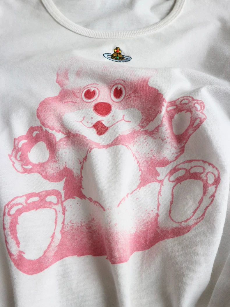 Vivienne Westwood Vivienne Westwood Pink bear antique Saturn embroidered T-s Size XS / US 0-2 / IT 36-38 - 6 Thumbnail