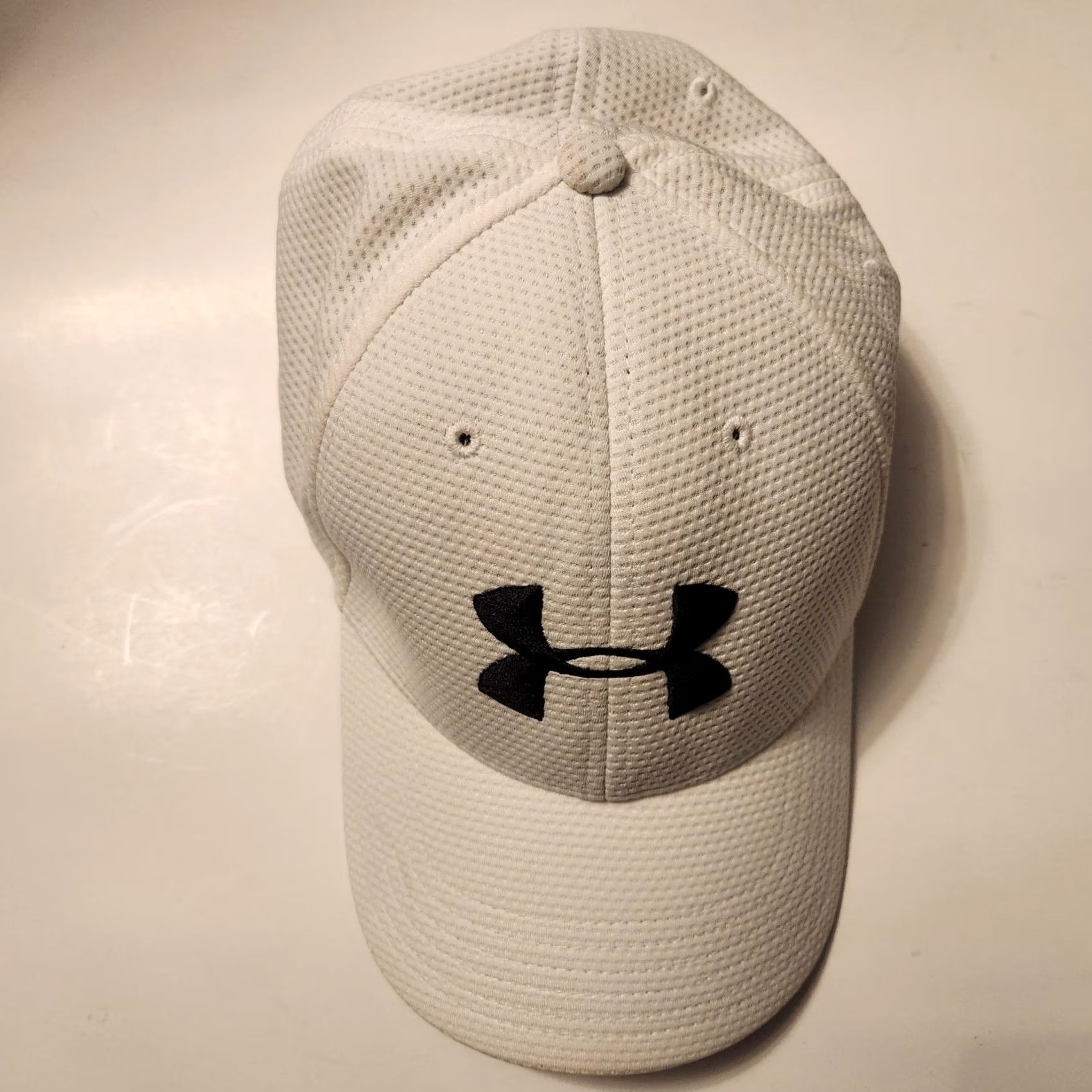 Under Armour Under Armour Hat Cap Flex Fit White Large XL Fitted Embroidered Performance Mens Golf Hat Size ONE SIZE - 3 Thumbnail