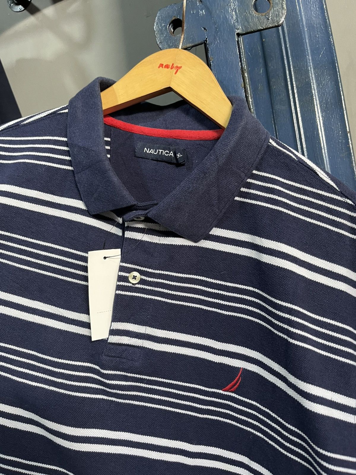 Nautica Vintage nautica polo shirt short sleeve Size US XL / EU 56 / 4 - 3 Thumbnail