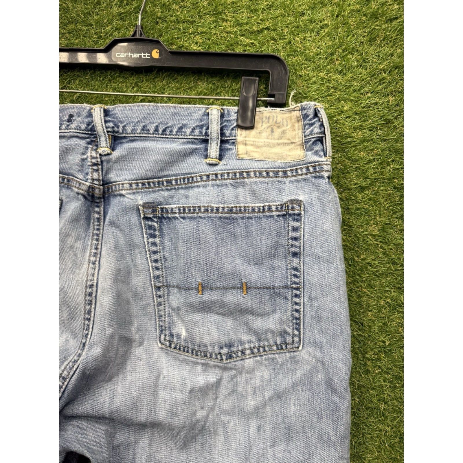 Polo Ralph Lauren Polo Ralph Lauren Jeans Mens 38x30 Light Wash Denim Vintage 67 Straight Leg 5-Pocket Logo Blue Cotton Regular 38 Mens Size US M / EU 48-50 / 2 - 5 Thumbnail