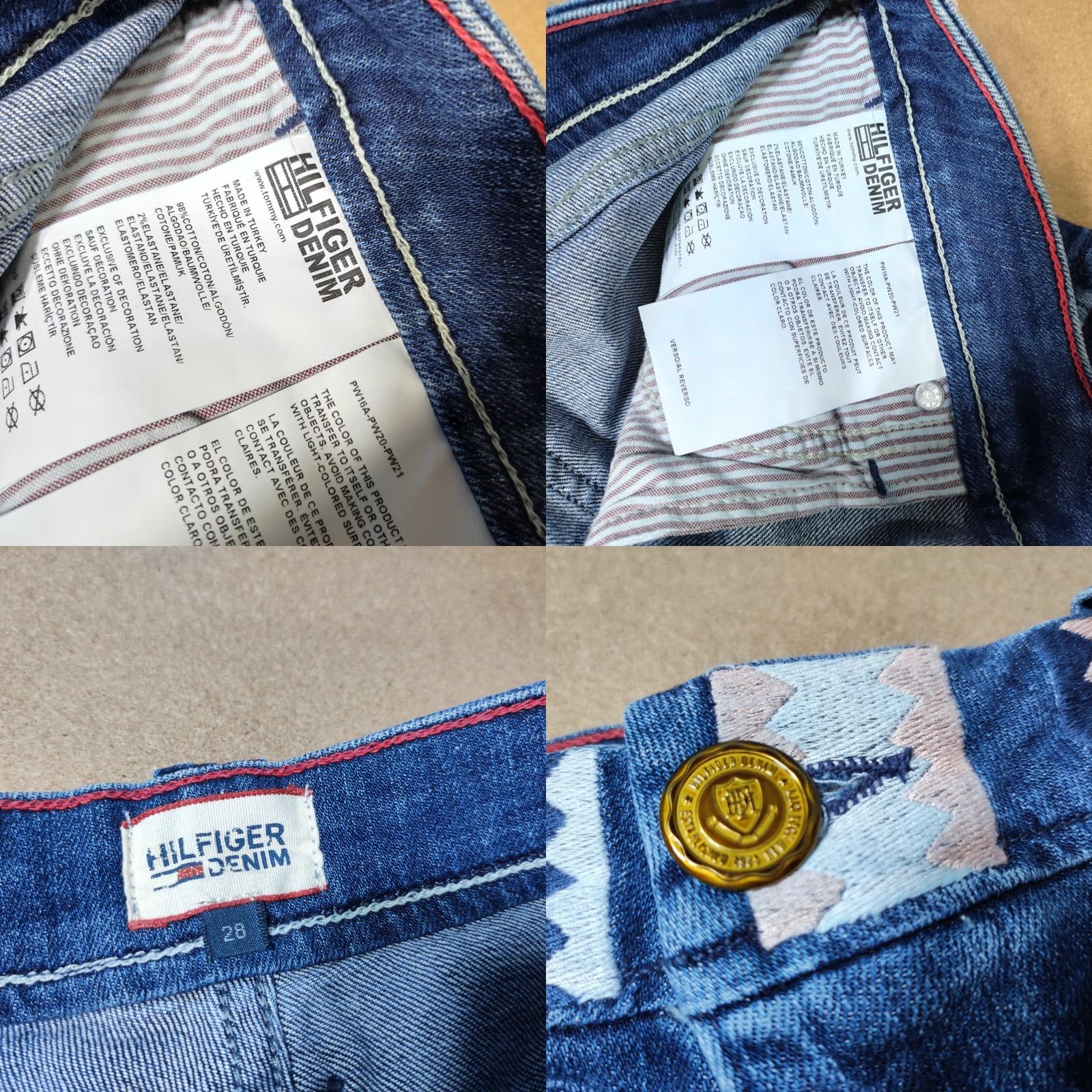 Tommy Hilfiger Tommy Hilfiger Womens Blue Denim Shorts Size 28 Low Rise Size 28" / US 6 / IT 42 - 8 Thumbnail