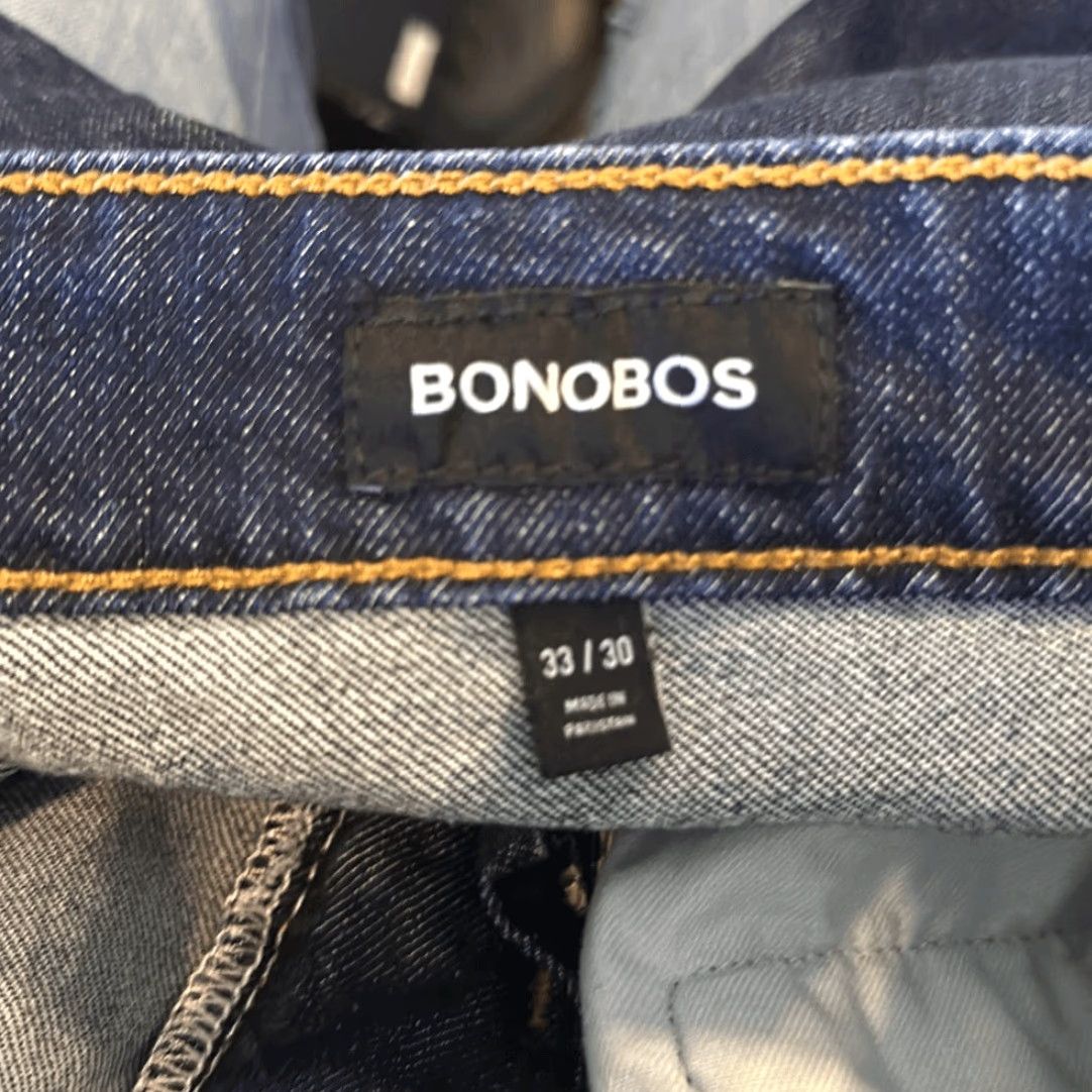 Bonobos Bonobos Jeans Mens Size 32 30 Blue All Season Dark Rinse Denim Straight Leg Denim Jeans Men's Regular Inseam 32 Athletic Style Size US 32 / EU 48 - 7 Thumbnail