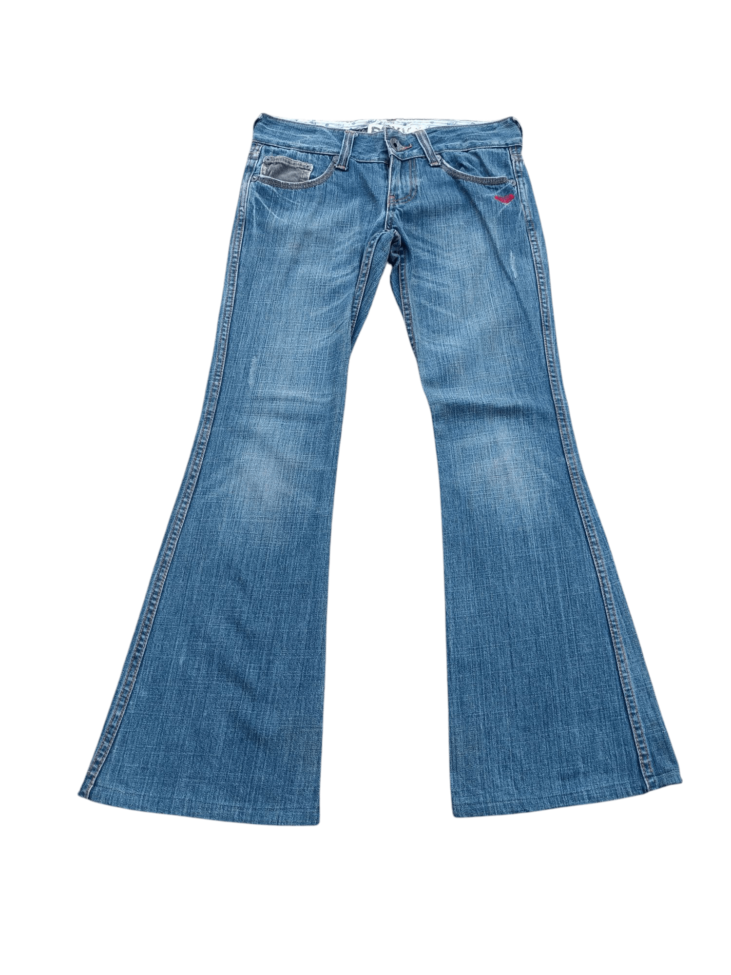 Quiksilver × Vintage FYE 90’s🔥ROXY Ultra Wide Leg Flare Vintage Distressed Denim Size 30" / US 8 / IT 44 - 8 Thumbnail