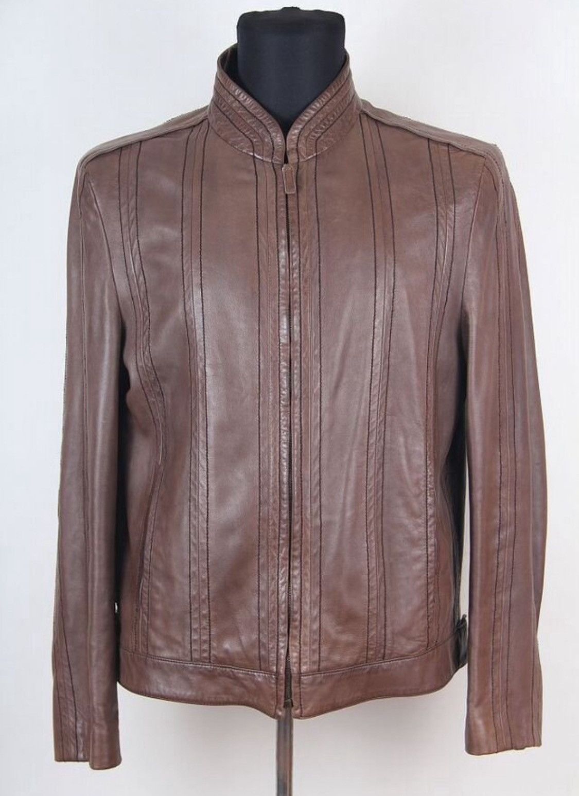 Gucci Gucci x Tom Ford Leather Biker Jacket Size US L / EU 52-54 / 3 - 1 Thumbnail