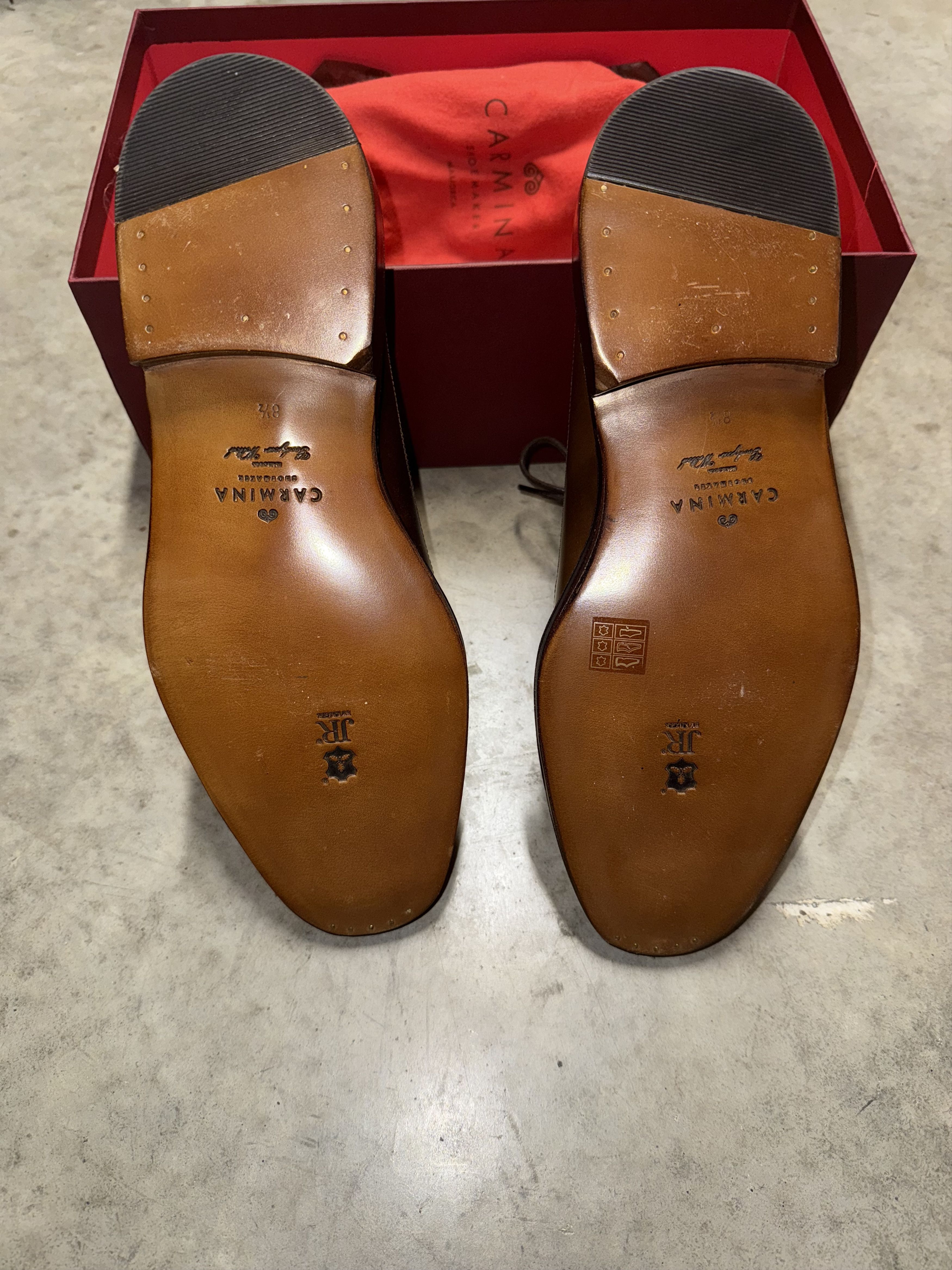 Carmina Carmina - Brown Cordovan Longwings Blucher (New) Size US 9.5 / EU 42-43 - 2 Thumbnail