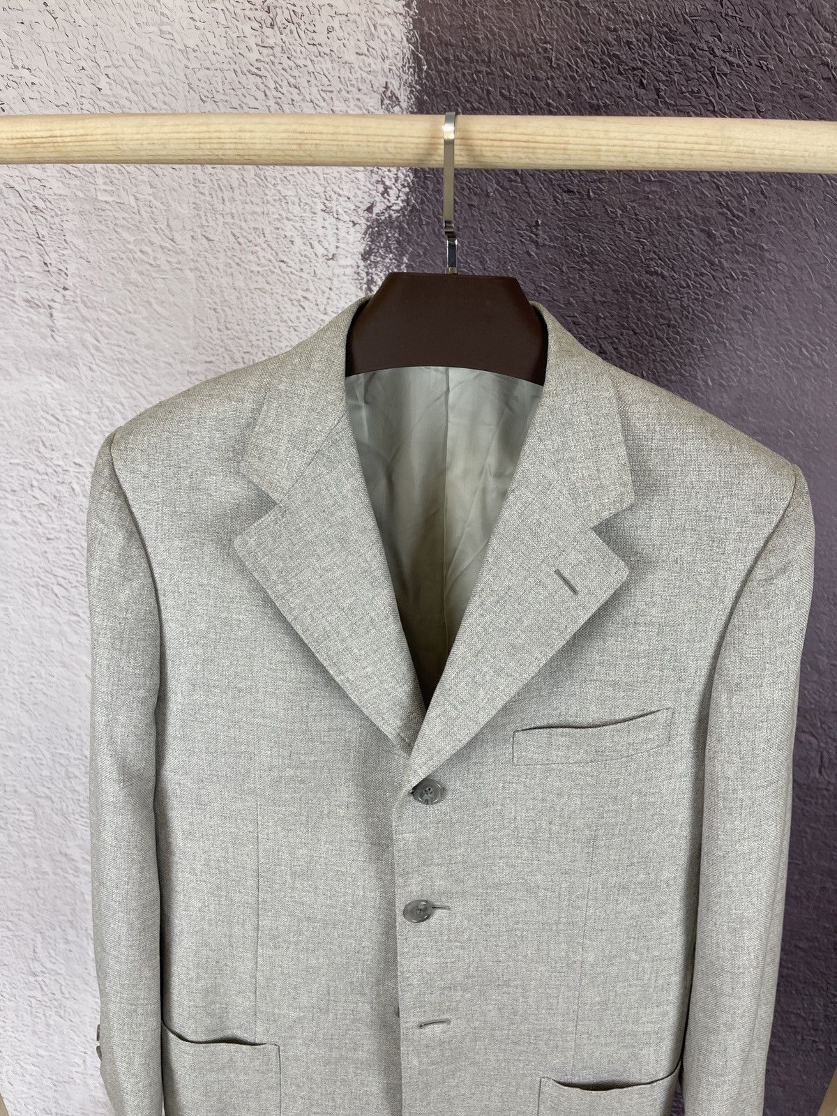 Corneliani Corneliani made in Italy silk wool grey blazer sport coat Size 40R - 7 Thumbnail