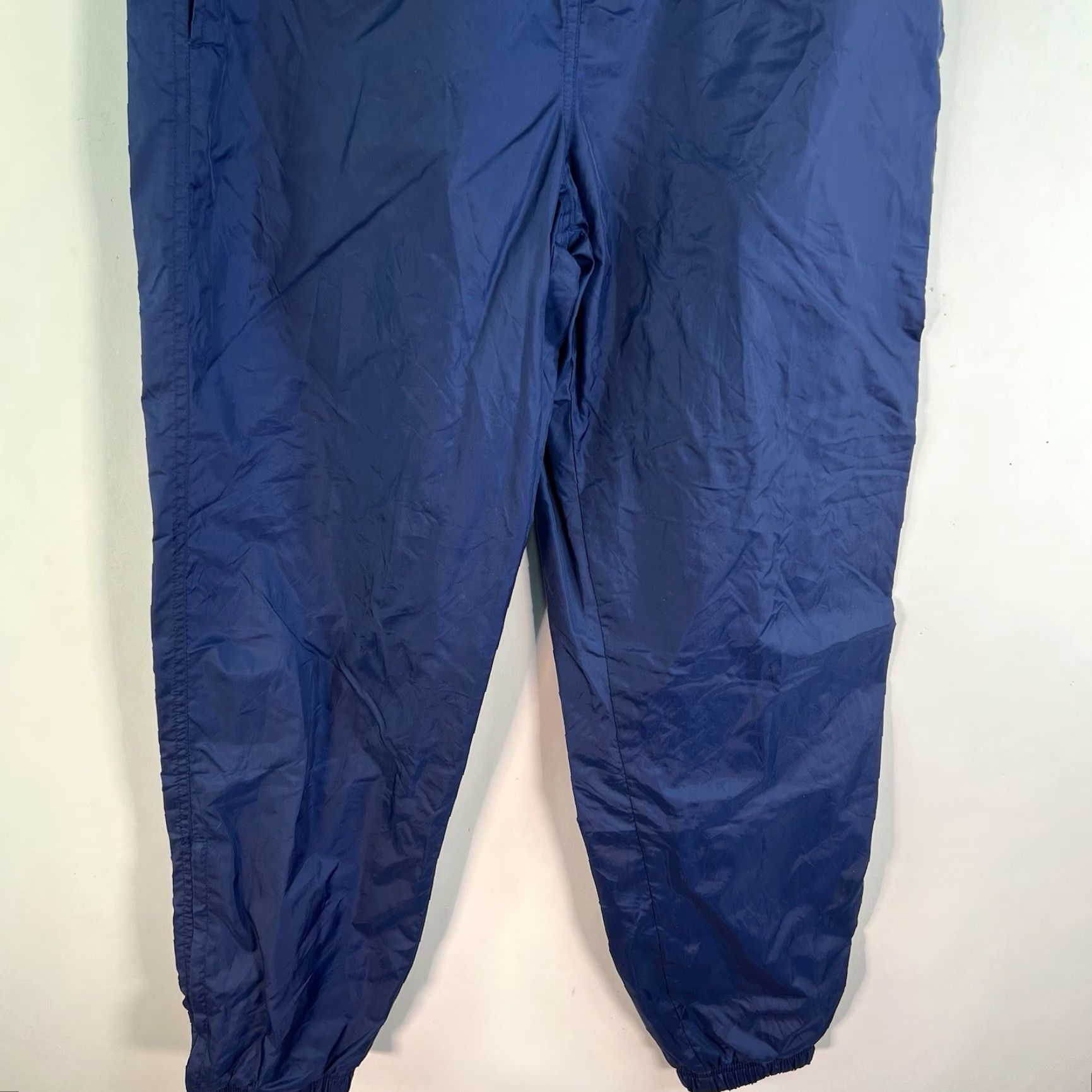Nike VINTAGE Nike Track Pants Women Size S Blue Lined Tapered Activewear 90s Athleisure Size 28" / US 6 / IT 42 - 3 Thumbnail