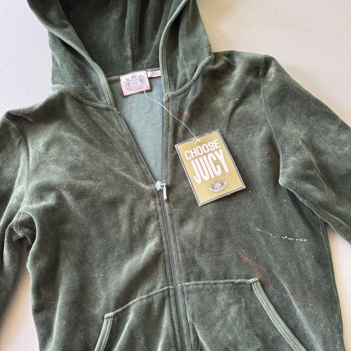 Juicy Couture Y2K Juicy Couture Velour “Maiden Voyage” Zip Up Hoodie Size S / US 4 / IT 40 - 4 Thumbnail