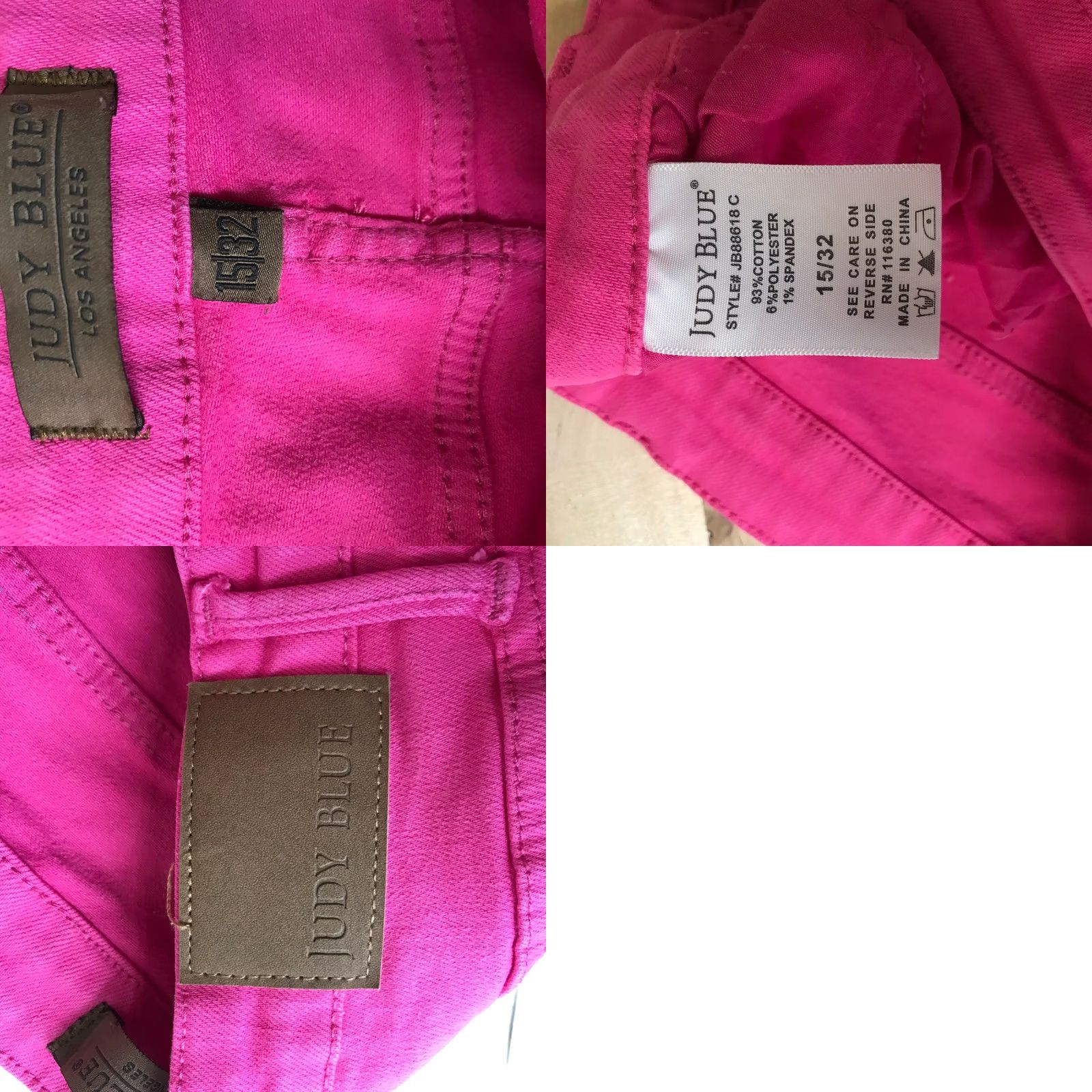 Vintage VINTAGE Judy Blue Jeans 15 32 High Rise Flare Denim Pink 70s Retro Boho Barbiecore Womens Jeans Size 36" / US 14 / IT 50 - 8 Thumbnail