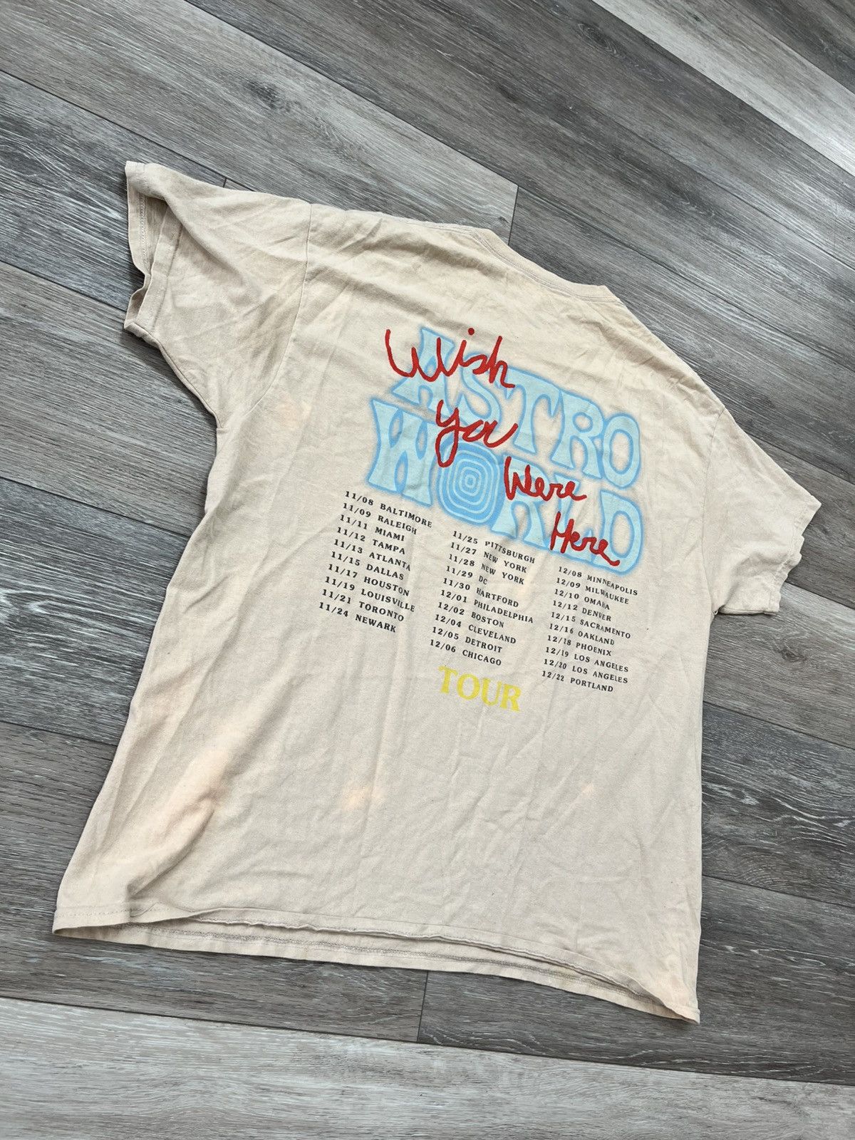 Travis Scott Travis Scott Sicko Mode Lightning Astroworld Tour T-Shirt Size US L / EU 52-54 / 3 - 8 Thumbnail