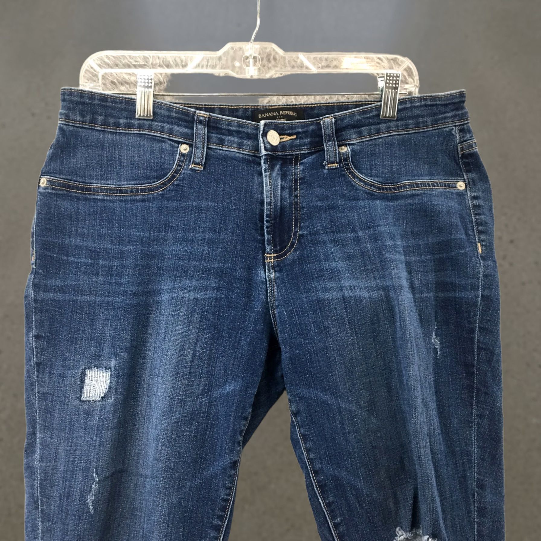 Banana Republic Banana Republic Jeans Jegging Womens 32/14 Blue Denim Distressed Casual Modern Classic Size 24" / US 00 / IT 34 - 1 Thumbnail
