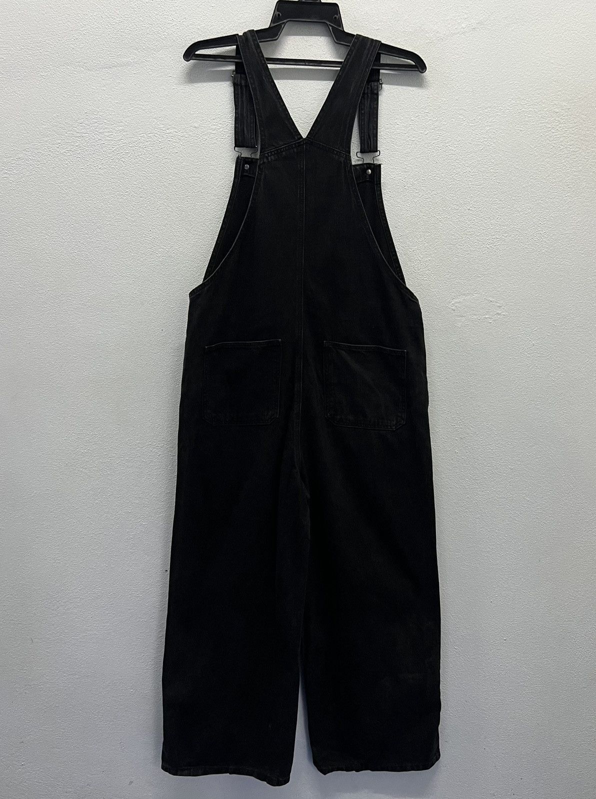 GU × Vintage GU Women’s Black Denim Overalls – Size XL Size US 37 - 2 Thumbnail