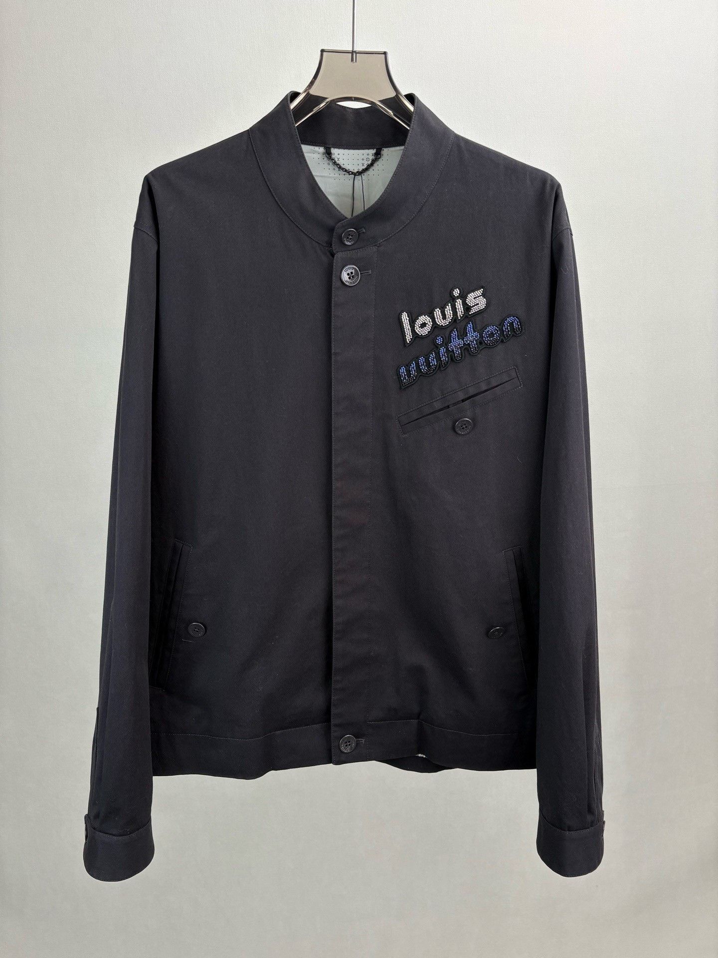 Louis Vuitton LV Black Beaded Jacket Size 52 Size US L / EU 52-54 / 3 - 1 Thumbnail