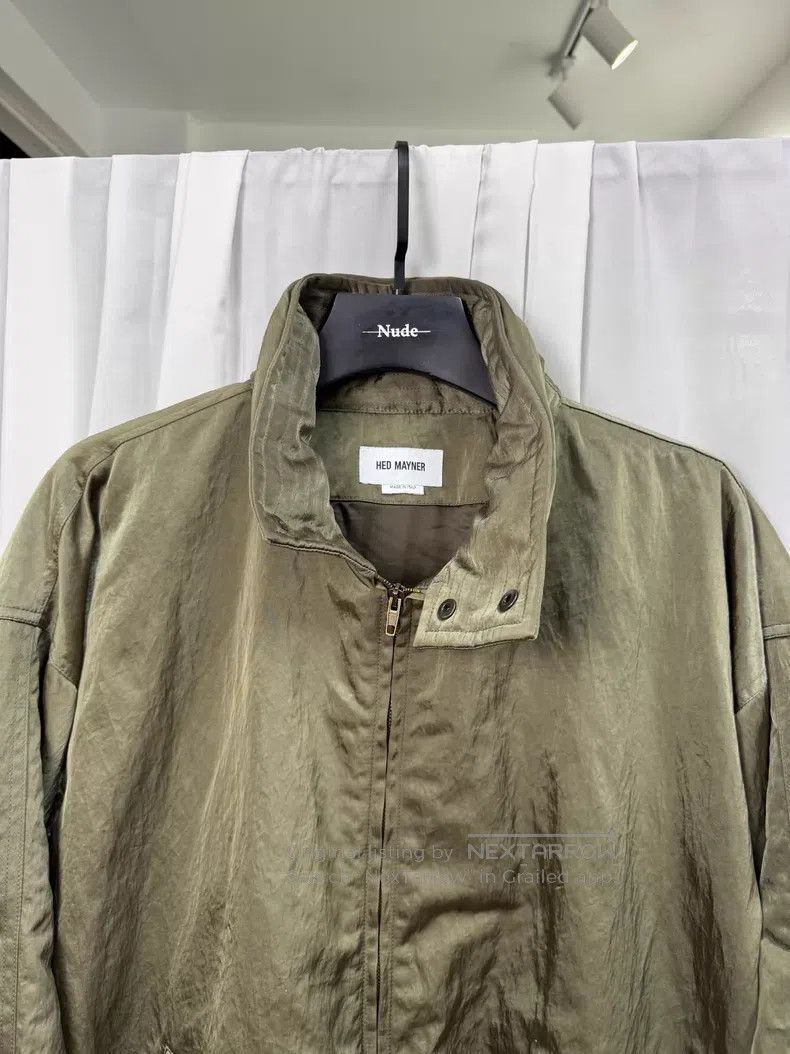 Hed Mayner Hed Mayner Metallic nylon stand collar jacket| Size US XXS / EU 40 - 4 Thumbnail