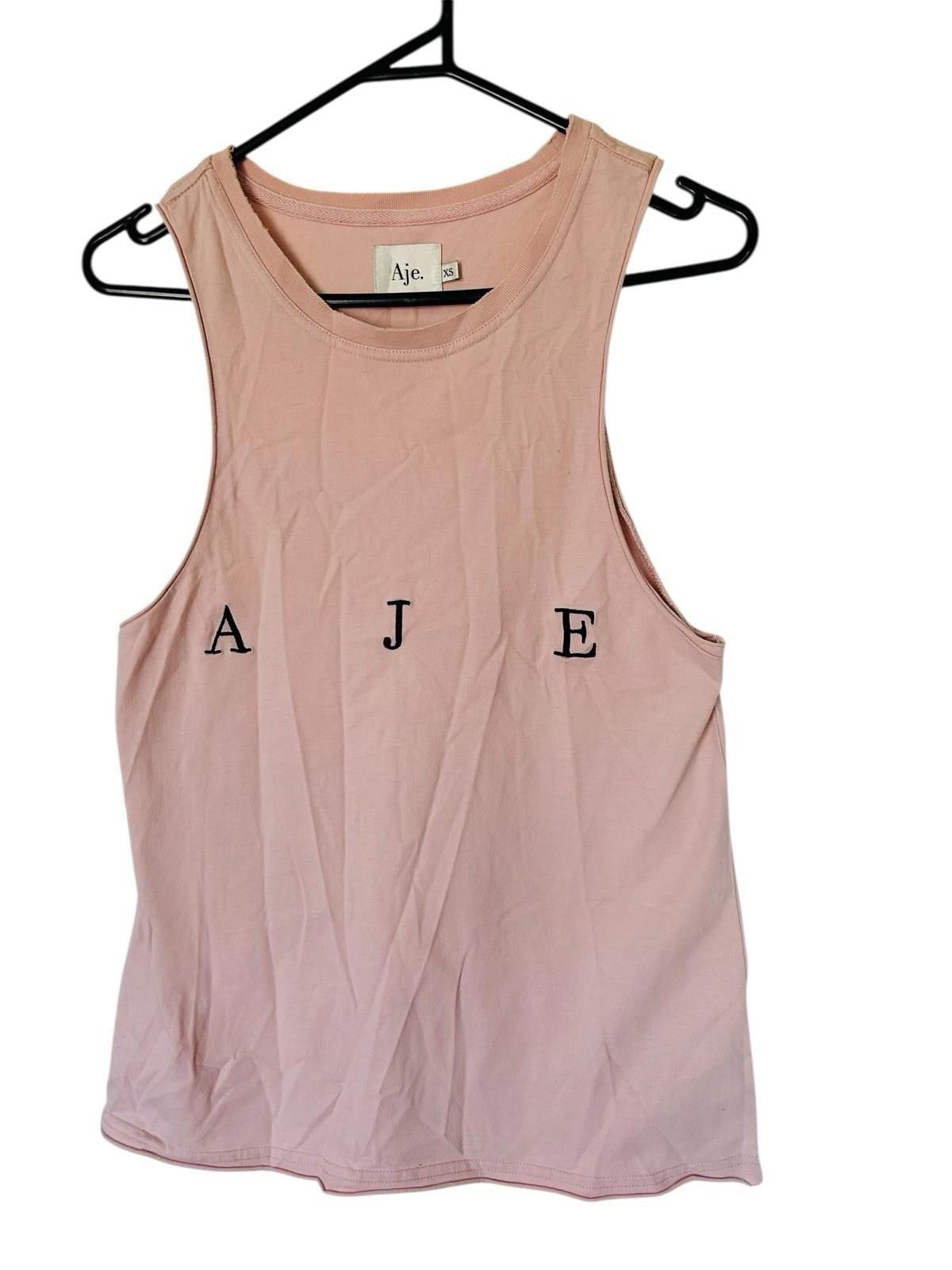 Other Aje Muscle Tank Sleeveless Logo Casual Cotton - Size XS Size XS / US 0-2 / IT 36-38 - 3 Thumbnail