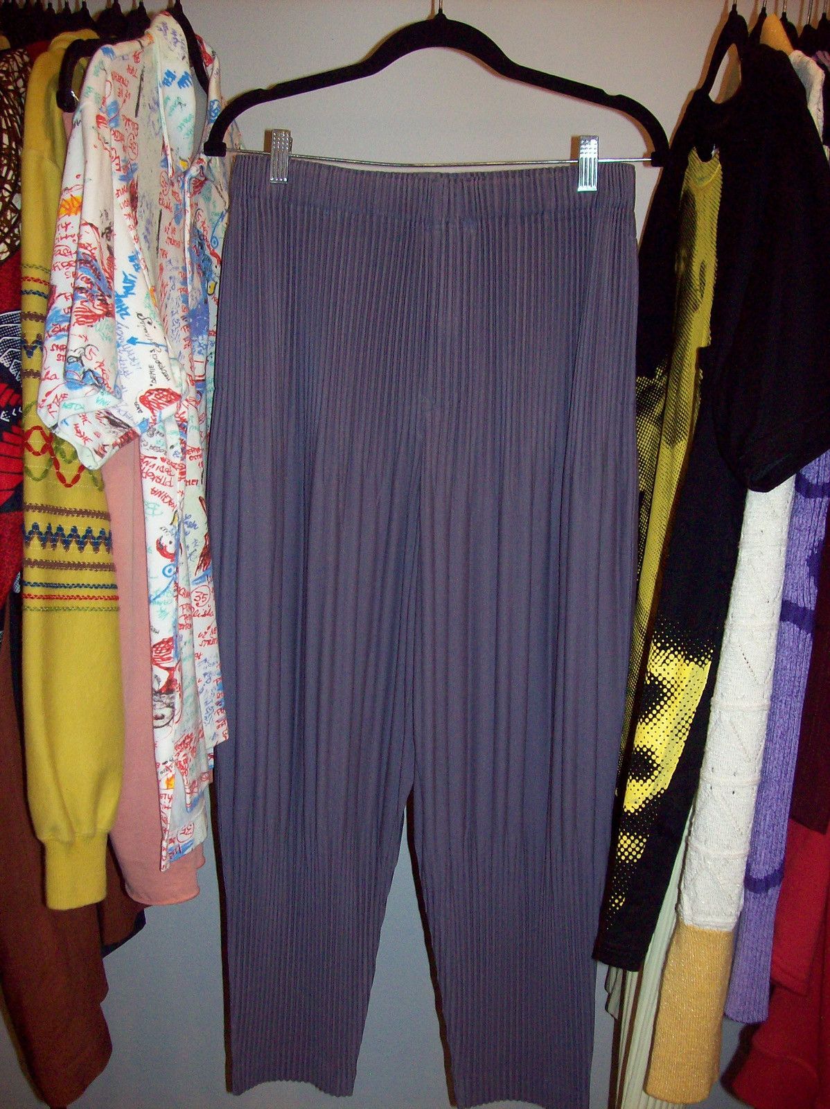 Homme Plisse Issey Miyake Homme Plissé Issey Miyake Purple Monthly Color Trouser Size US 29 - 9 Thumbnail