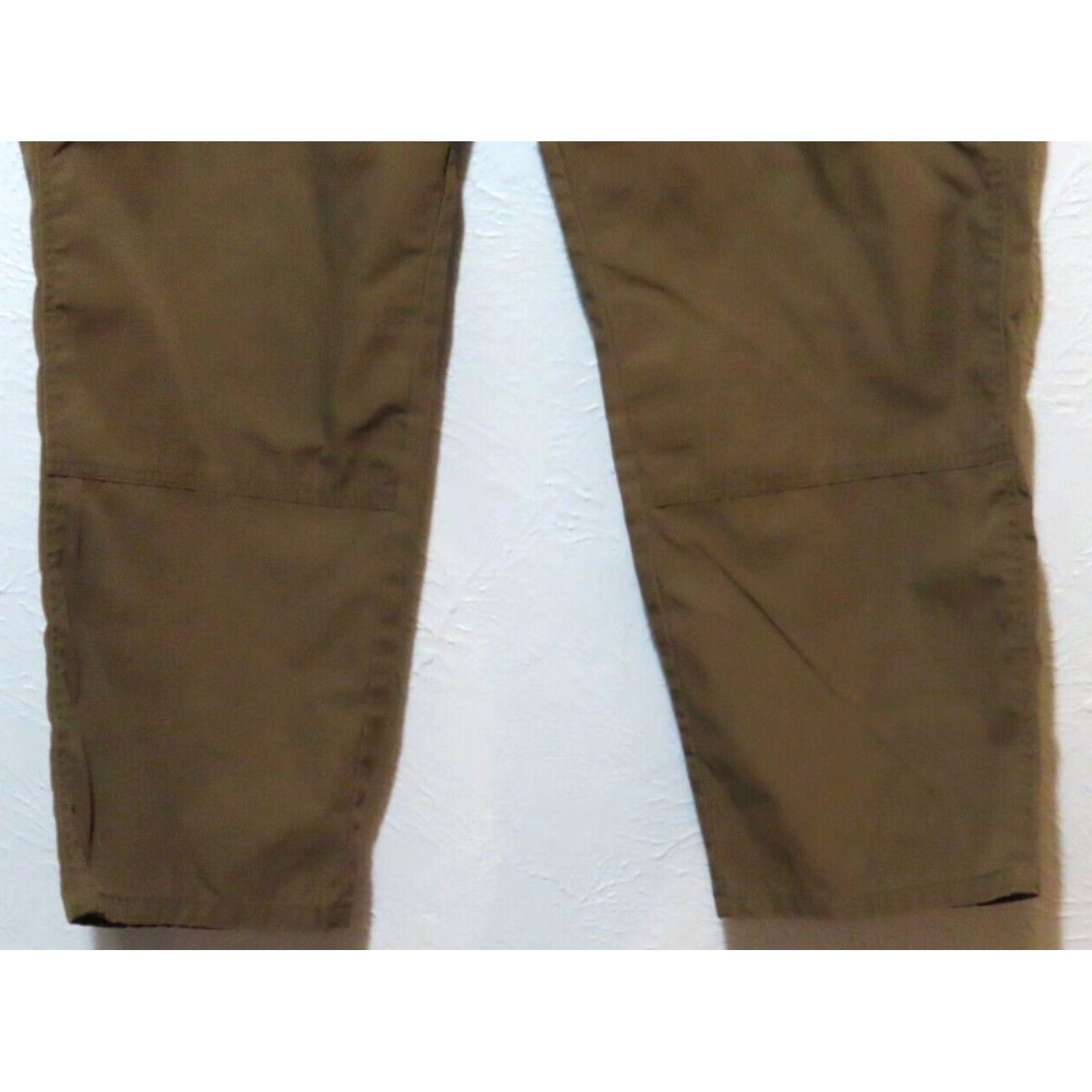 Vintage 5.11 Tactical Pants Men 40x30 Green Khaki Cargo Canvas Cotton Flat Front Straight Style Workwear 511 Tactical 74273 Size US 40 / EU 56 - 2 Thumbnail