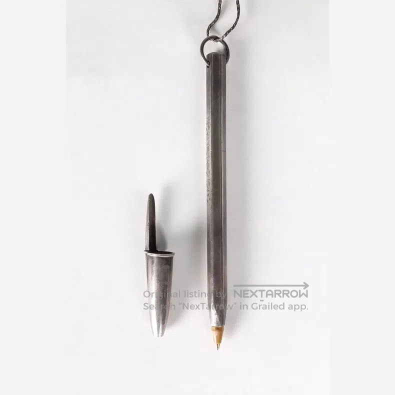 Carol Christian Poell Carol Christian Poell Vintage ballpoint pen silver silk ro Size ONE SIZE - 5 Thumbnail