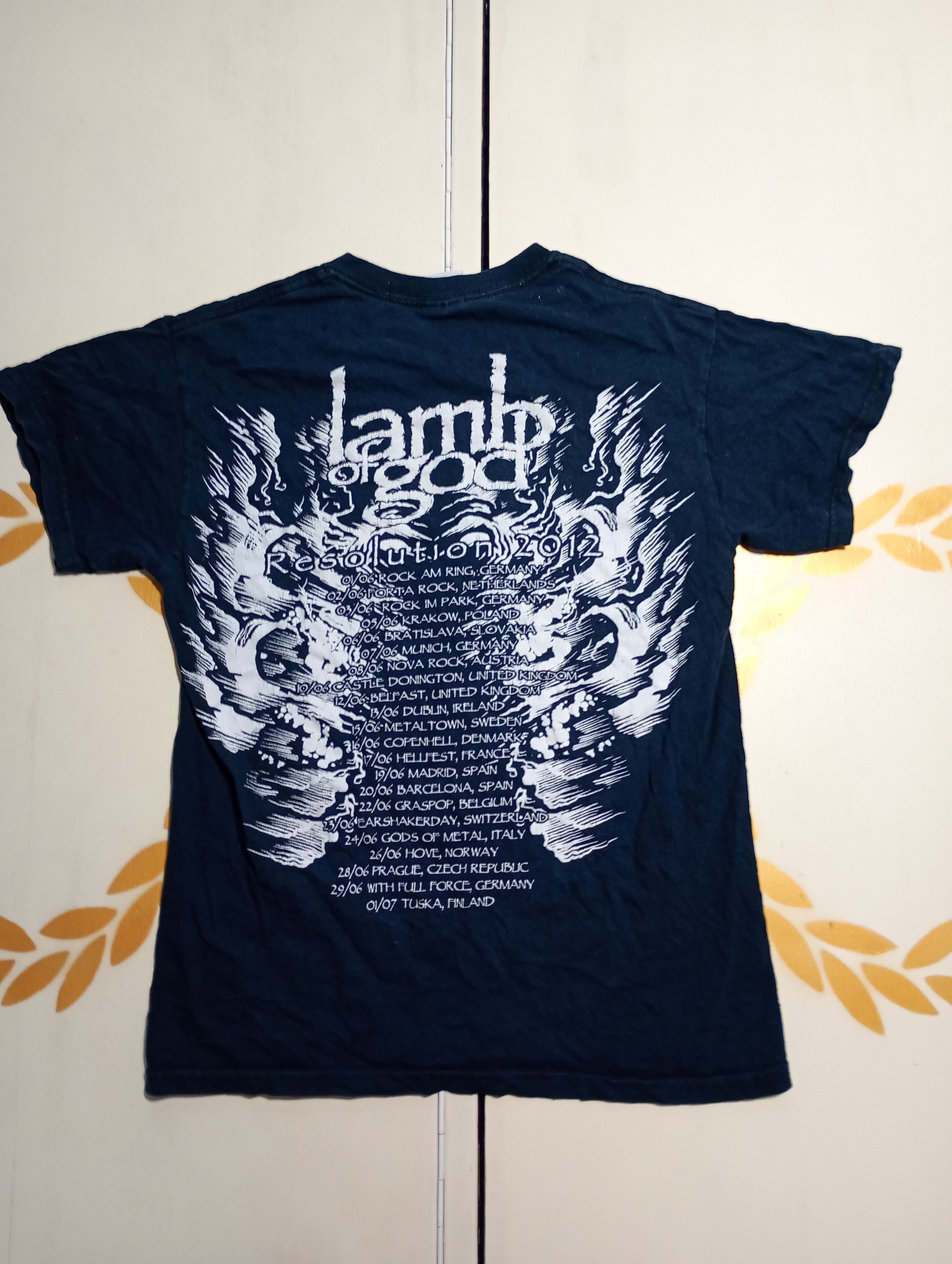 Band Tees Lamb of God Resolution 2012 Gildan T-Shirt Size US S / EU 44-46 / 1 - 7 Thumbnail