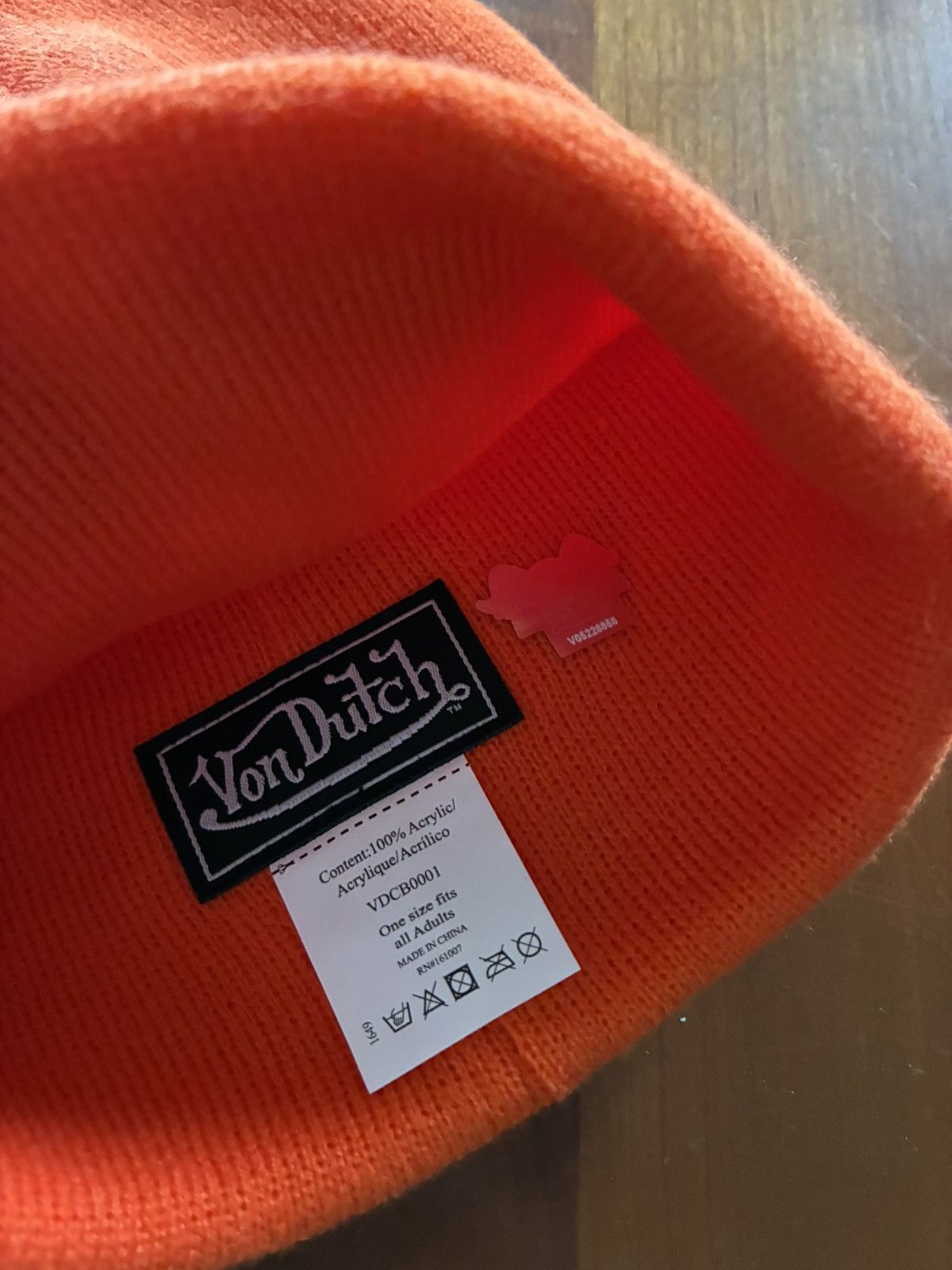 Von Dutch Von Dutch orange beanie Size ONE SIZE - 4 Thumbnail