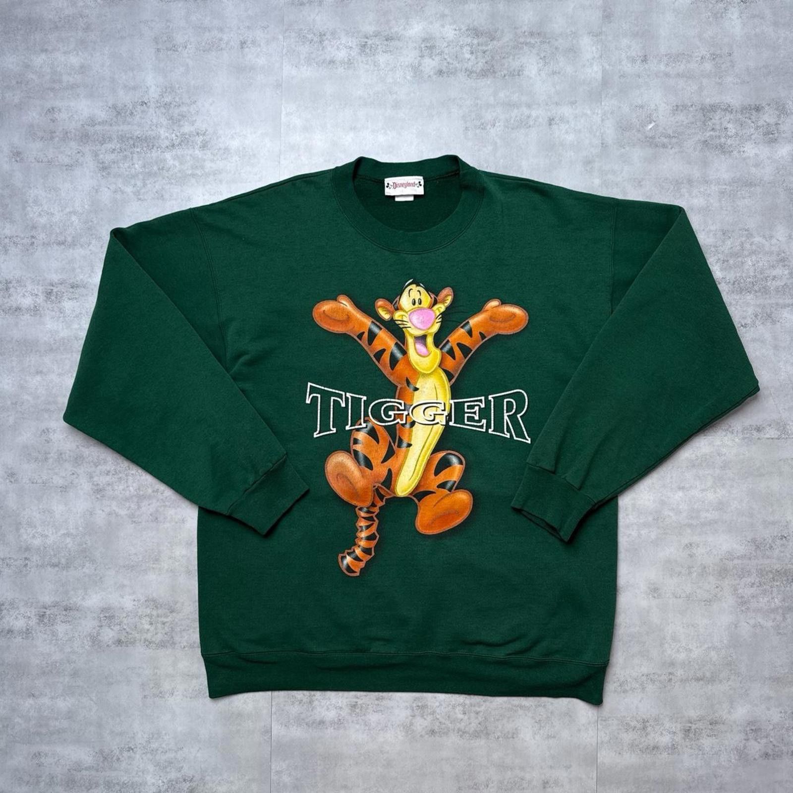 Disney Y2K Disney Tigger Crewneck Green vintage sweatshirt Size US L / EU 52-54 / 3 - 3 Thumbnail