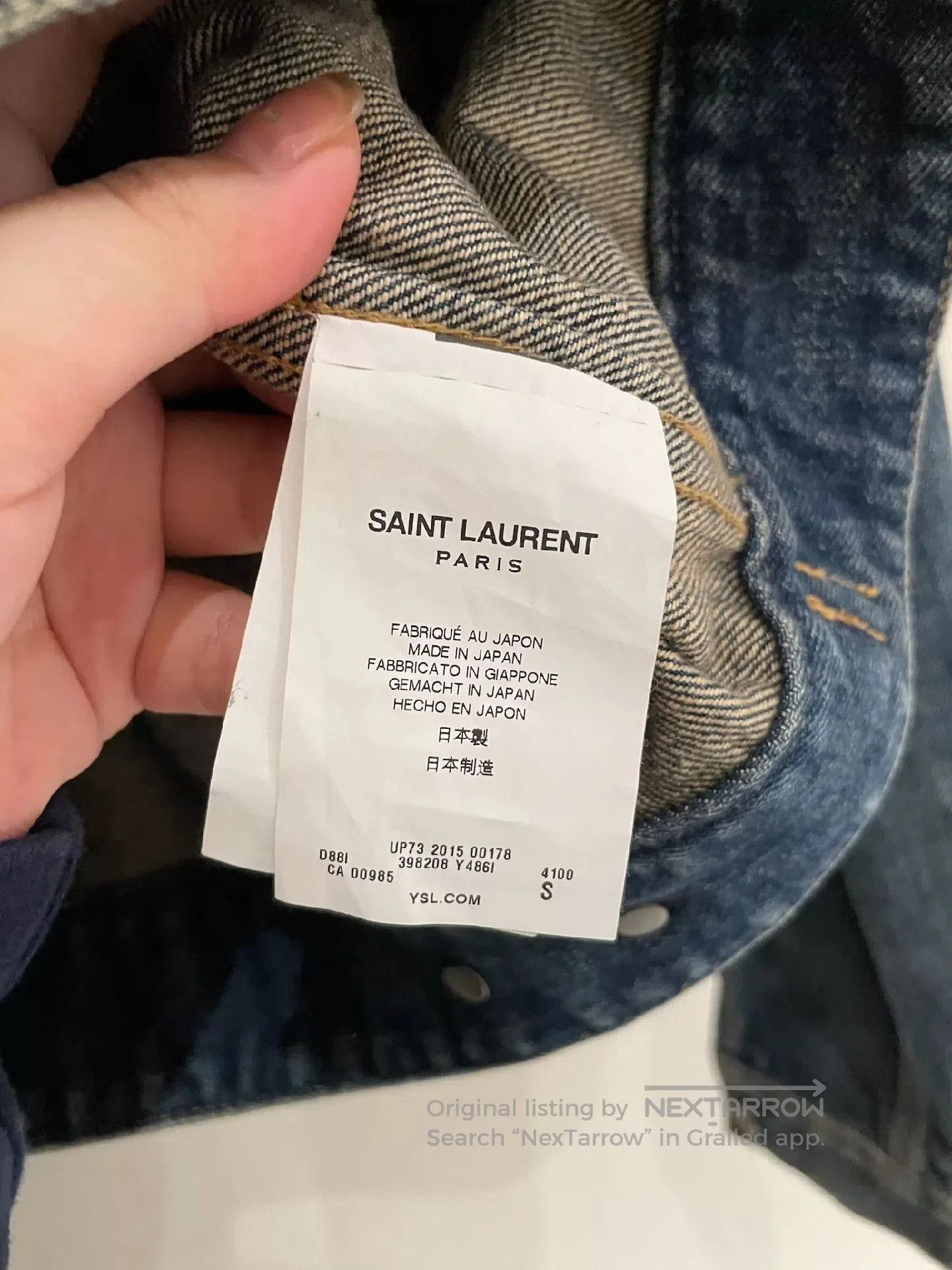 Saint Laurent Paris Saint Laurent Paris Make an old denim jacket. Size US S / EU 44-46 / 1 - 5 Thumbnail