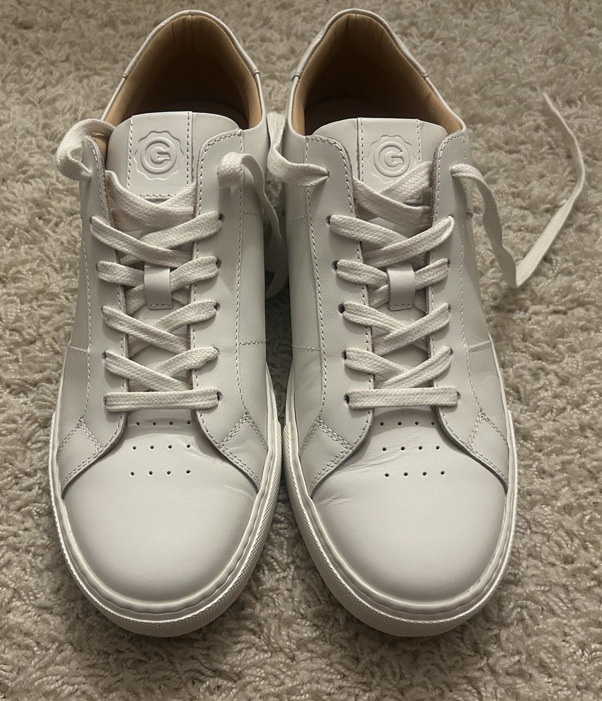 Greats Greats Royale White Leather Shoes 10 Size US 10 / EU 43 - 1 Thumbnail