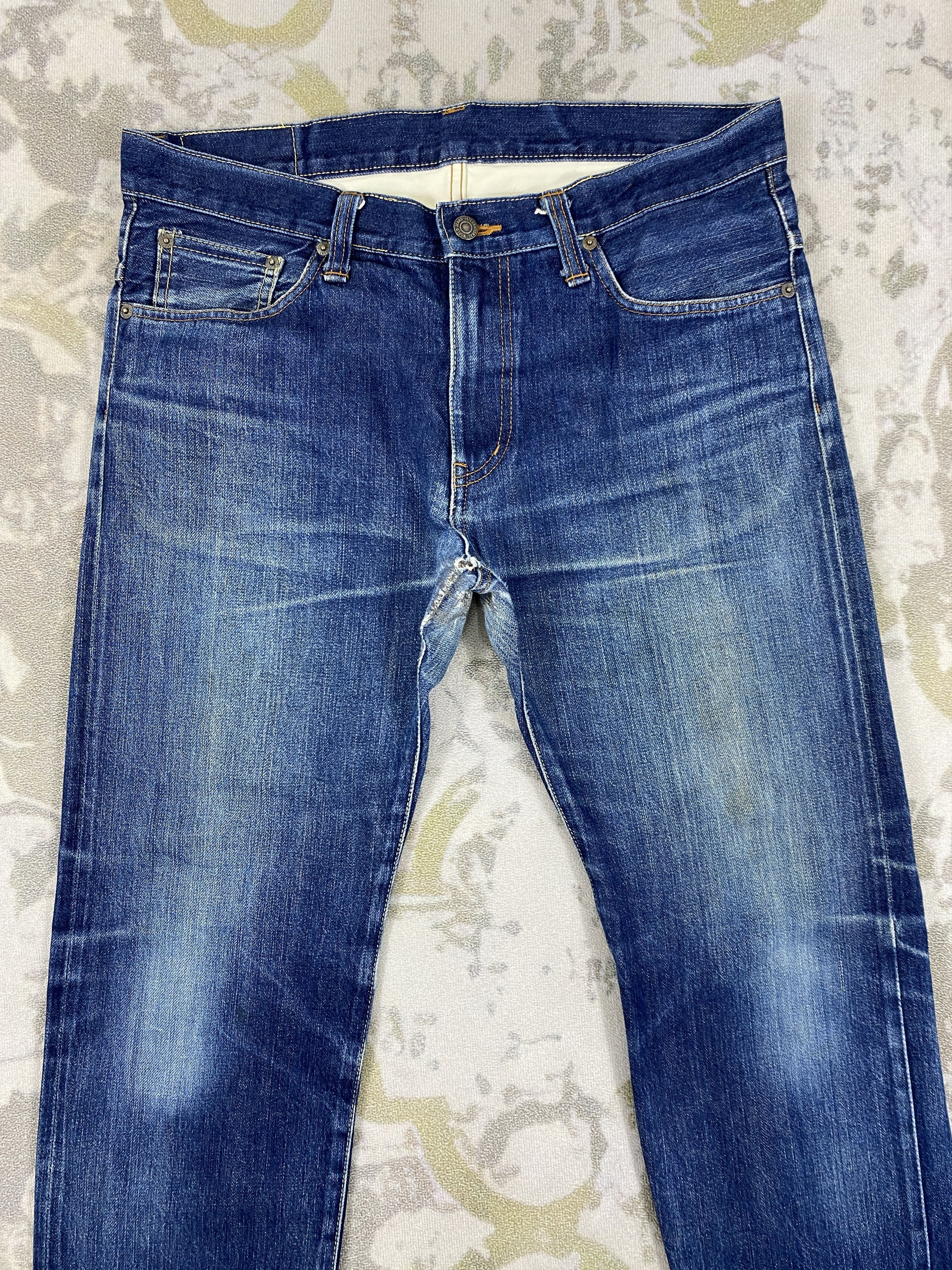 Japanese Brand Redline Japanese Brand Vintage Jeans 35x31.5 Denim- JN3545 Size US 35 - 3 Thumbnail