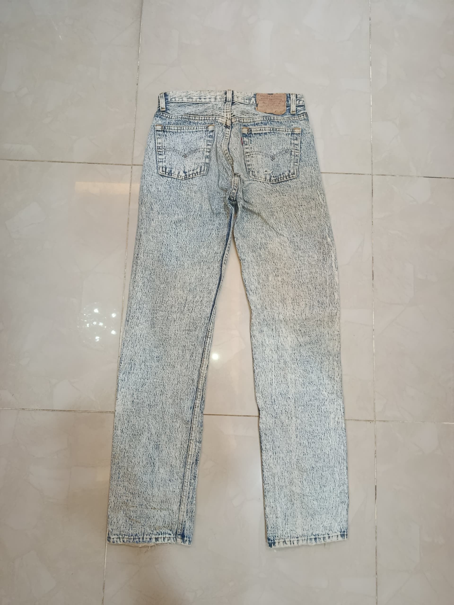 Levi's DISTRESSED LEVIS ACID WASH #522 DENIM Size US 30 / EU 46 - 12 Thumbnail