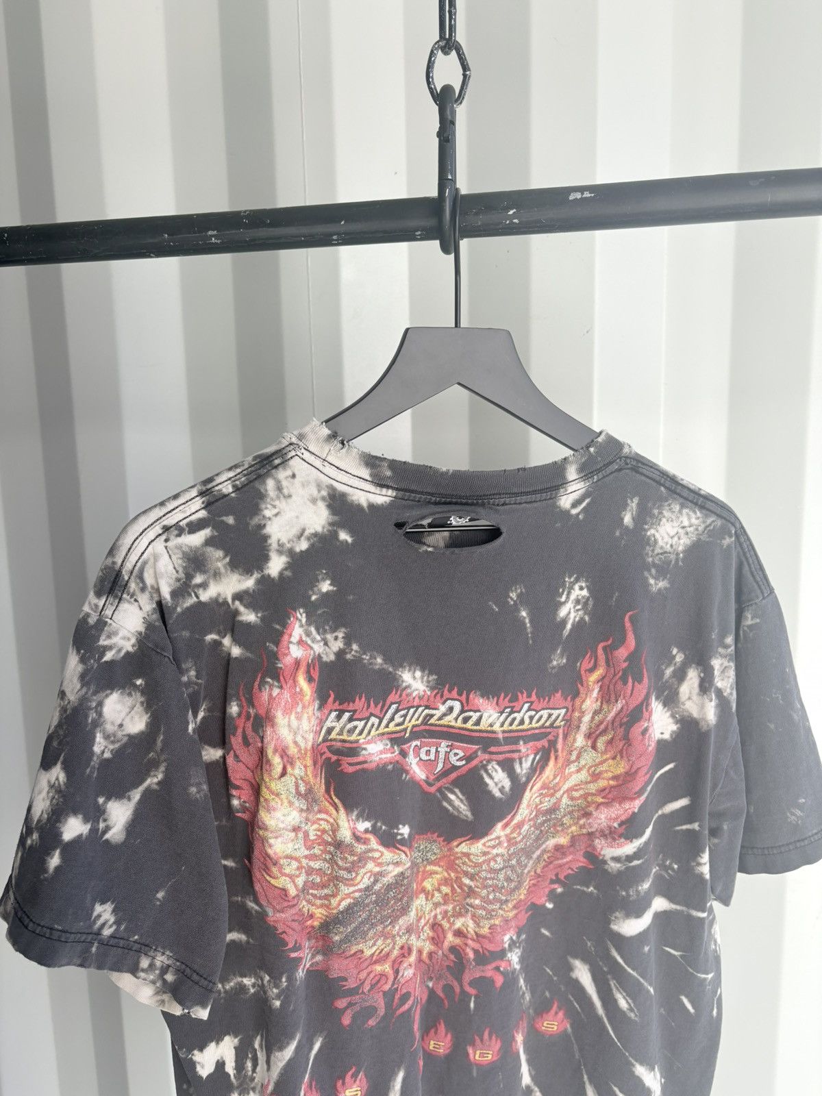 Harley Davidson Thrashed Harley Davidson Faded Distressed Shirt GRUNGE BAND Size US XL / EU 56 / 4 - 4 Thumbnail