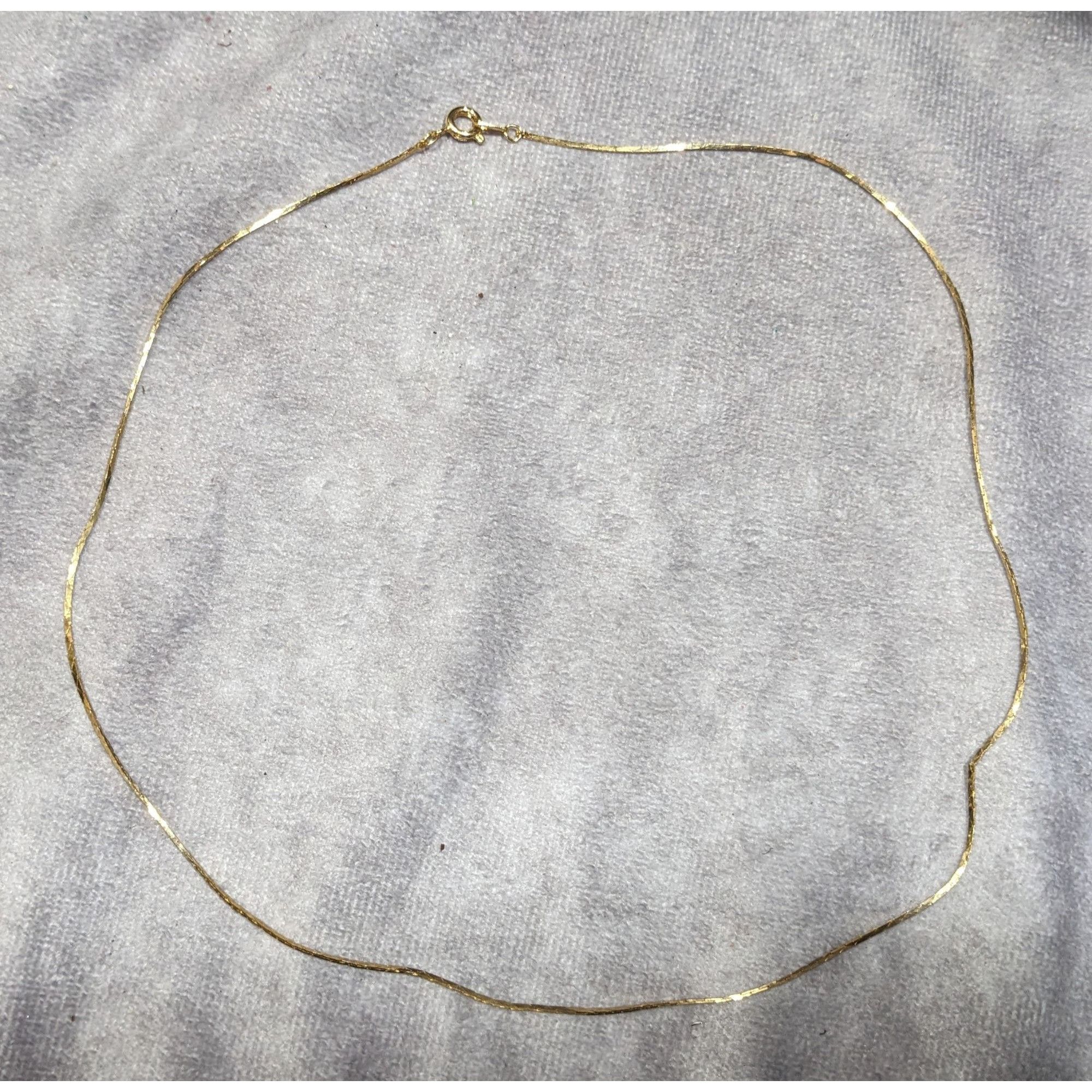 Other Simple Minimalist Gold Tone Chain Necklace Size ONE SIZE - 6 Thumbnail