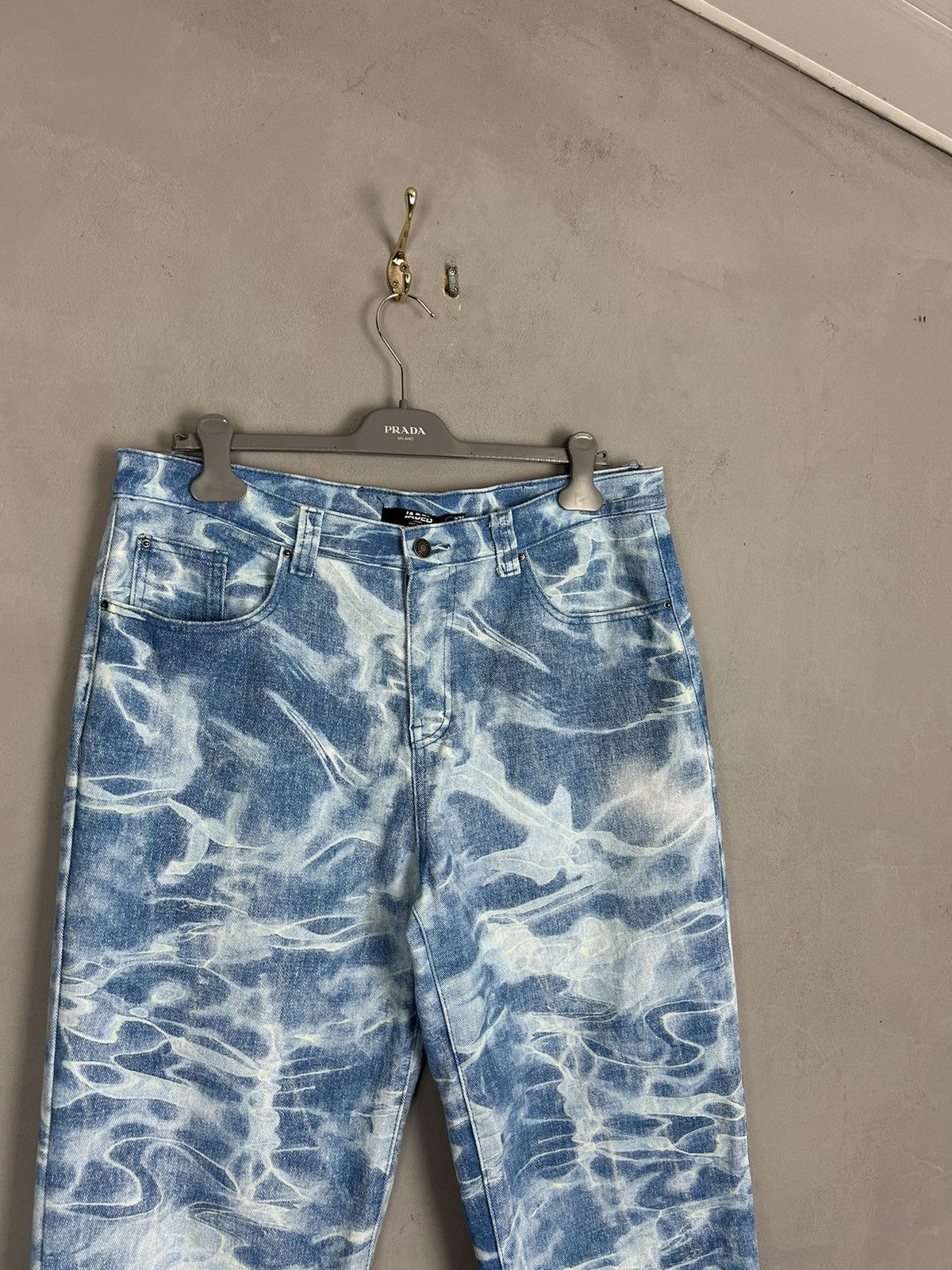Jaded London Jaded London Water Print W36 L30 Baggy Skate Fit Denim Pants Size US 36 / EU 52 - 2 Thumbnail