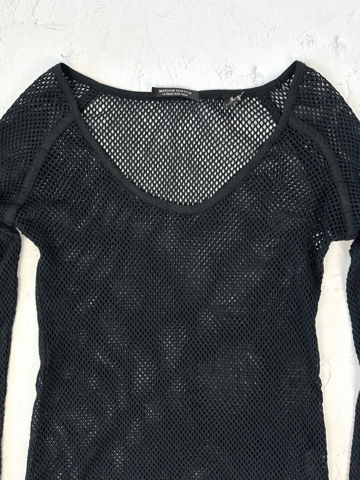 Beauty Beast × If Six Was Nine × Vintage Vintage Mesh Black Sweater Size S / US 4 / IT 40 - 4 Thumbnail