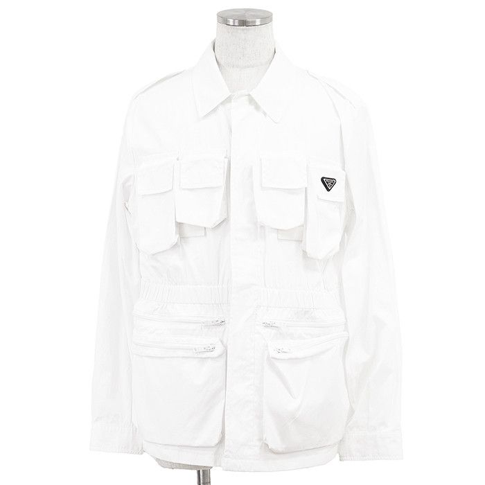 Prada Prada Prada High Density Cotton Shirt Jacket Textile Outerwear DUTY FREE for USA Size ONE SIZE - 1 Thumbnail