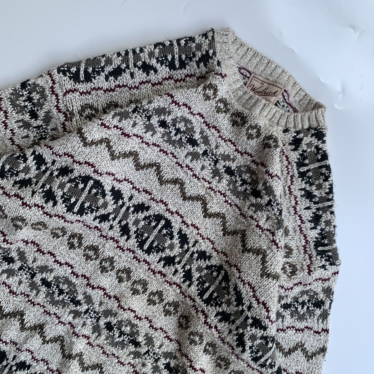 Coogi Knitwear vintage jumpers pattern grandpa sweater by Woolrich Size US XL / EU 56 / 4 - 3 Thumbnail