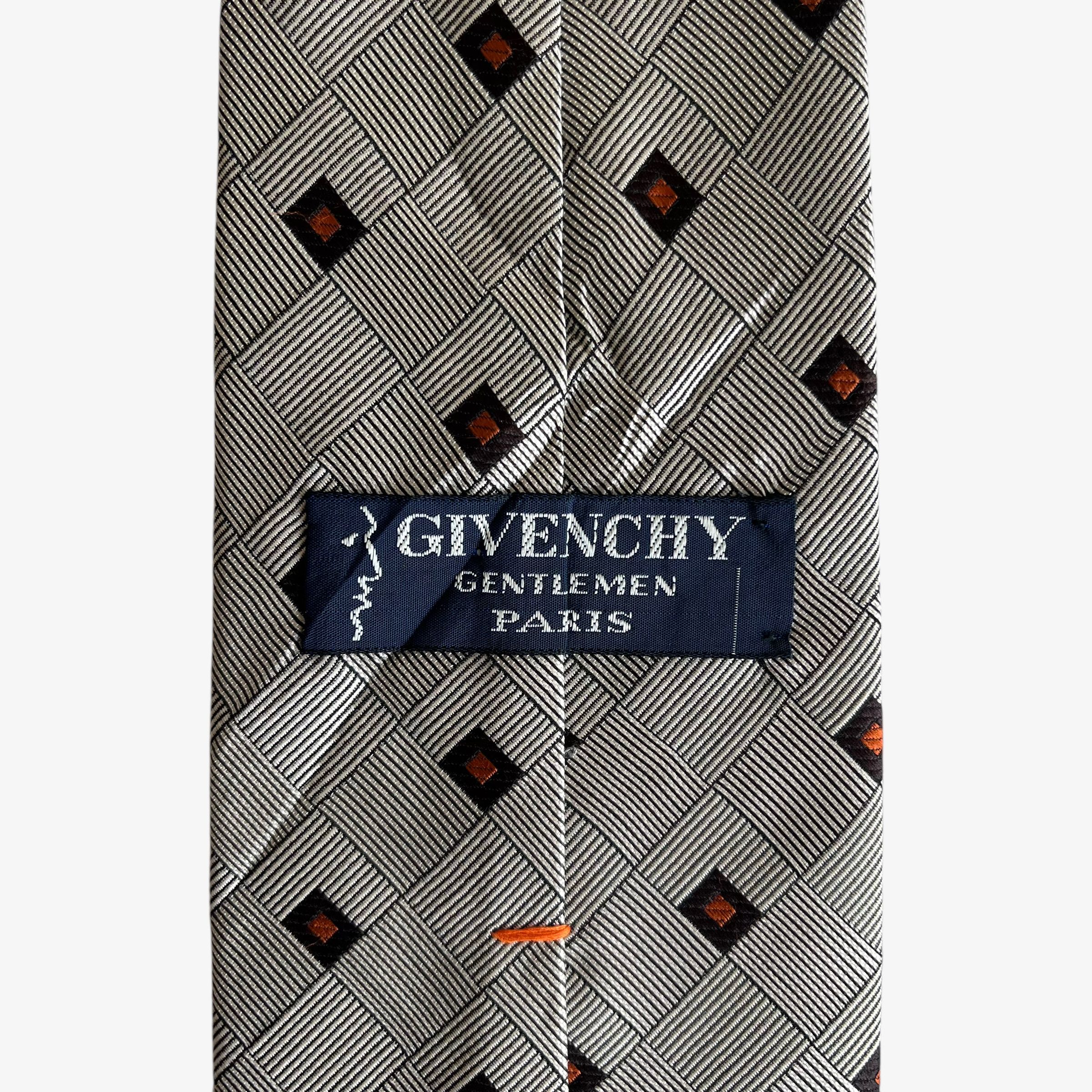 Givenchy Vintage 80s Givenchy Gentlemen Abstract Striped Print Tie Size ONE SIZE - 2 Thumbnail